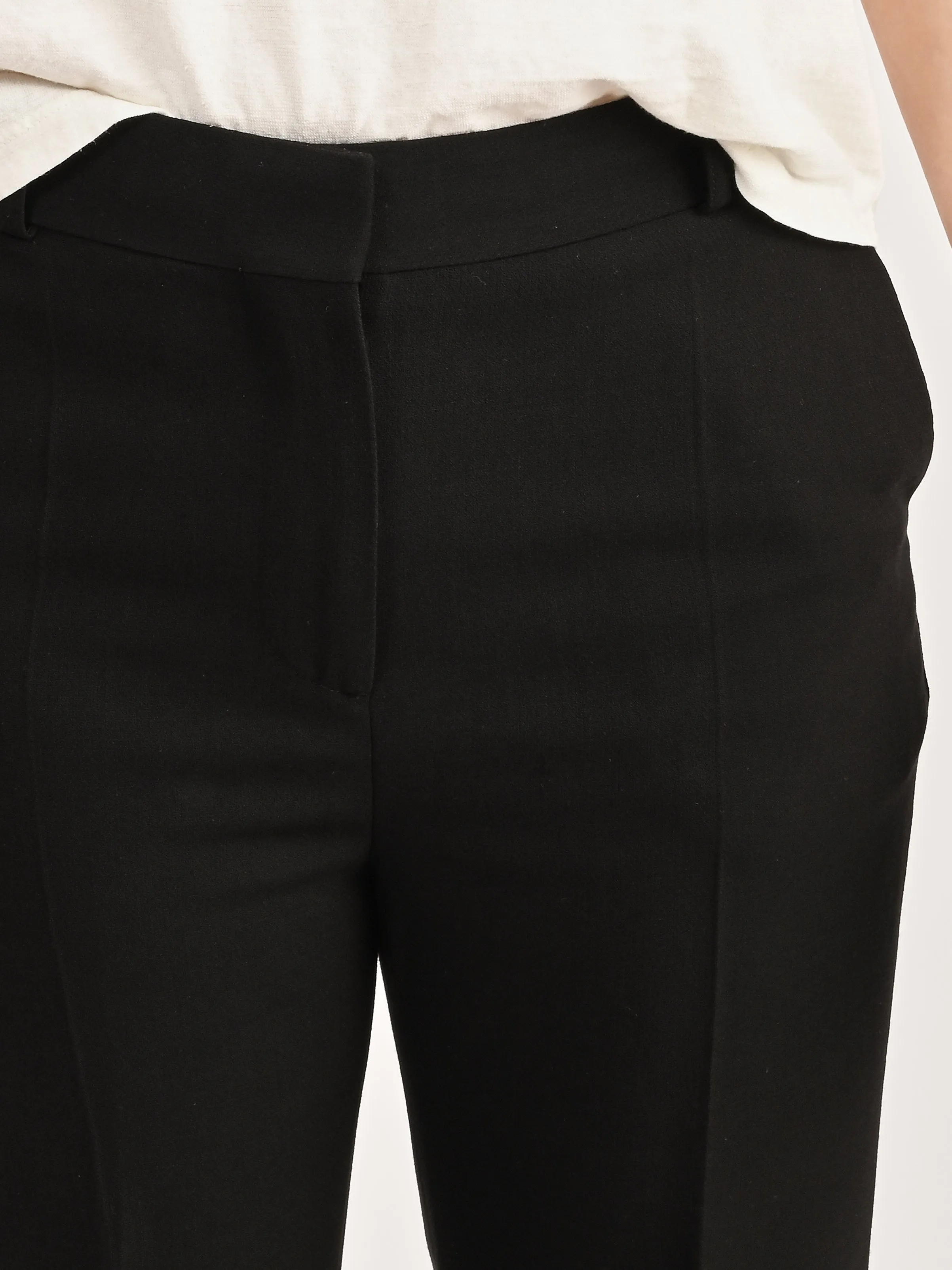 Black Flared Evening Trousers