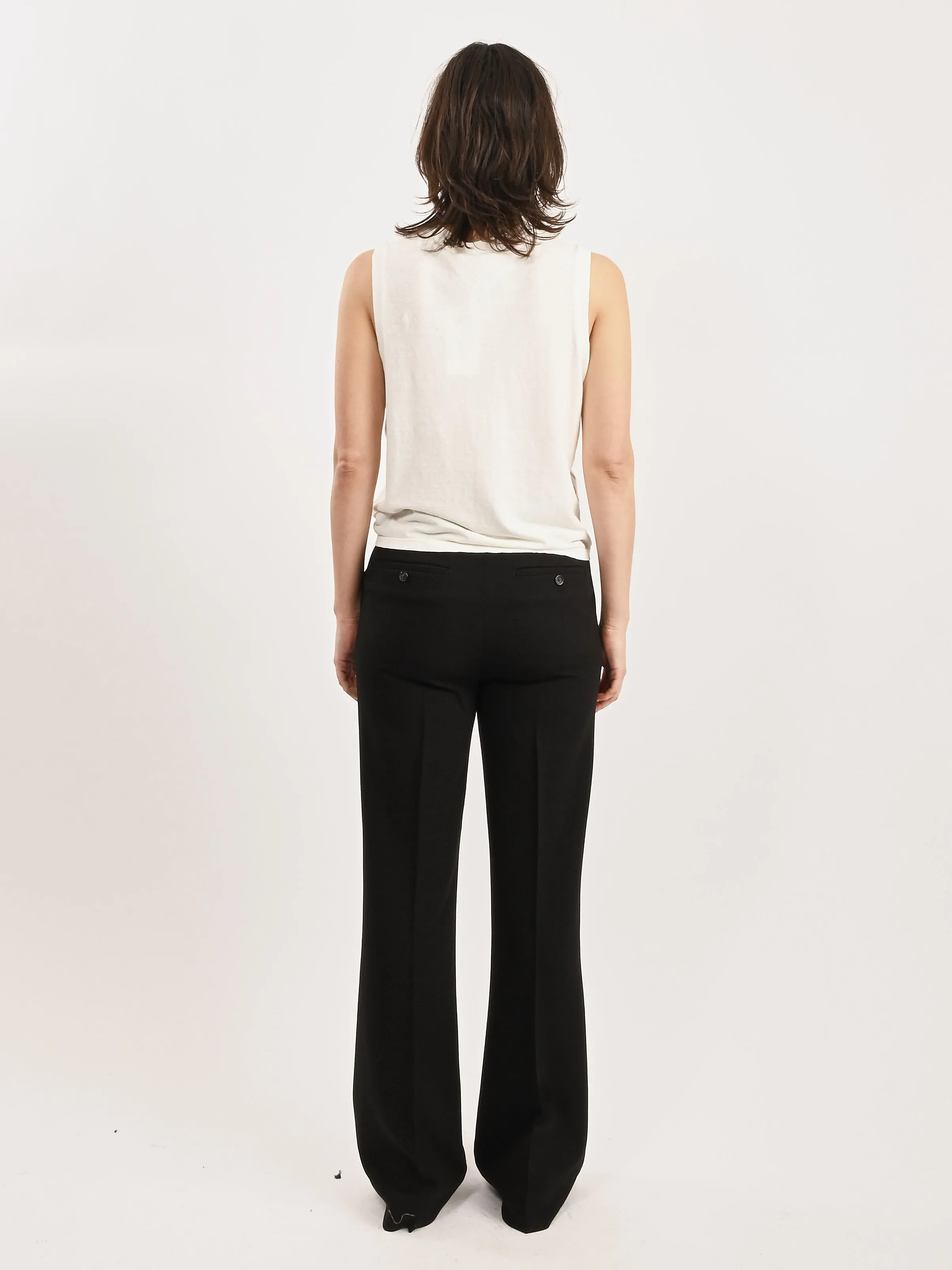 Black Flared Evening Trousers