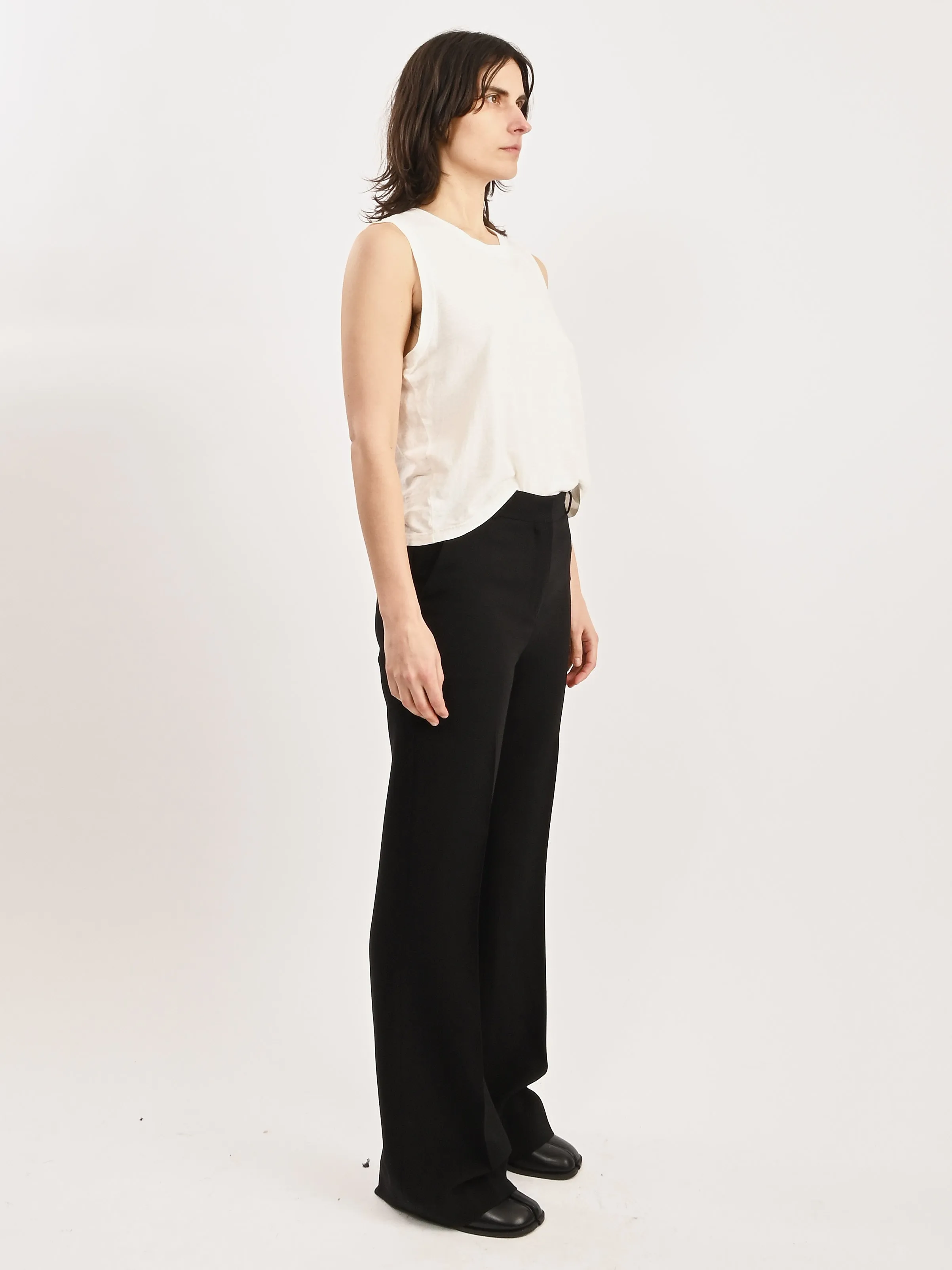 Black Flared Evening Trousers