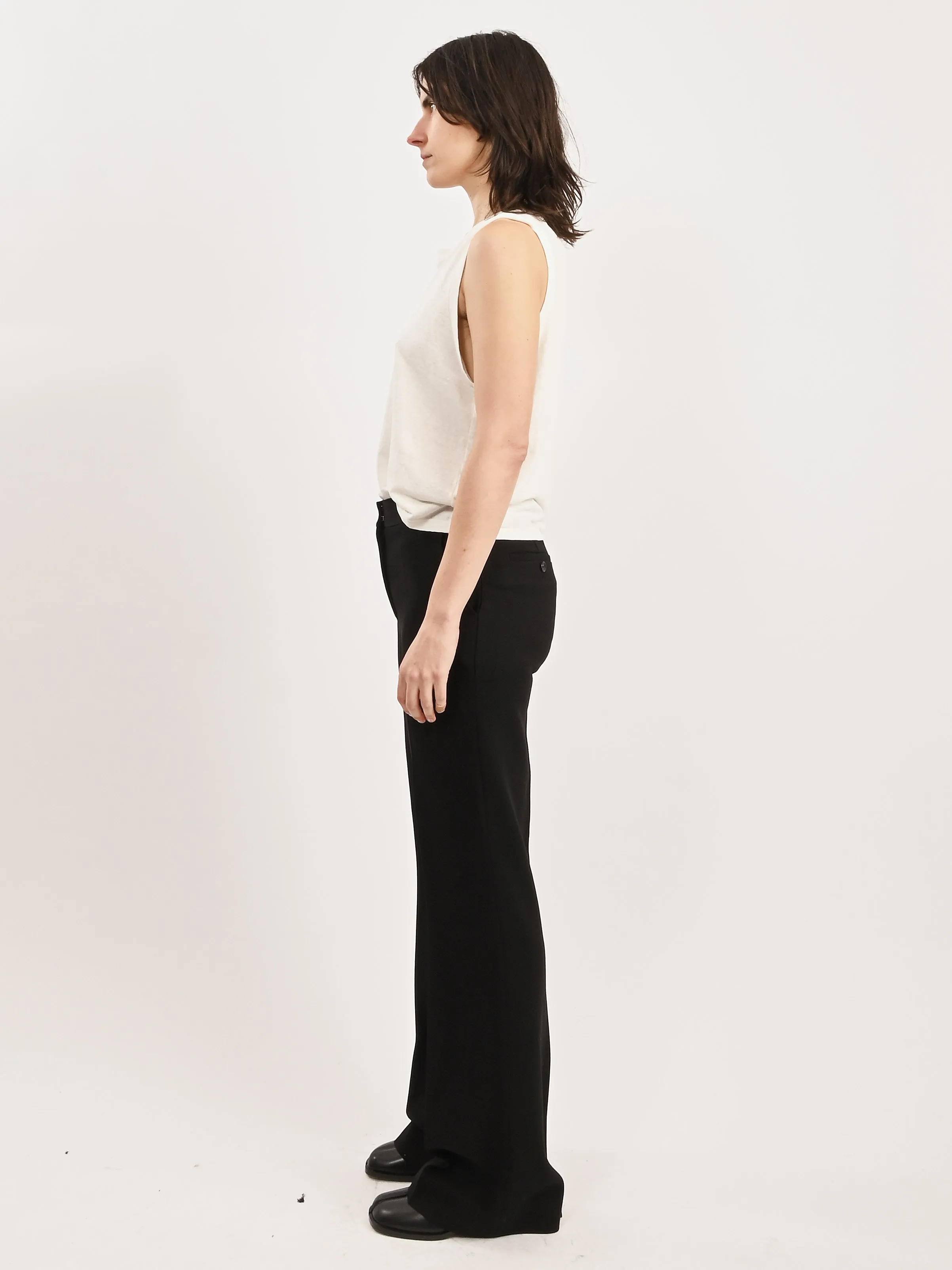 Black Flared Evening Trousers
