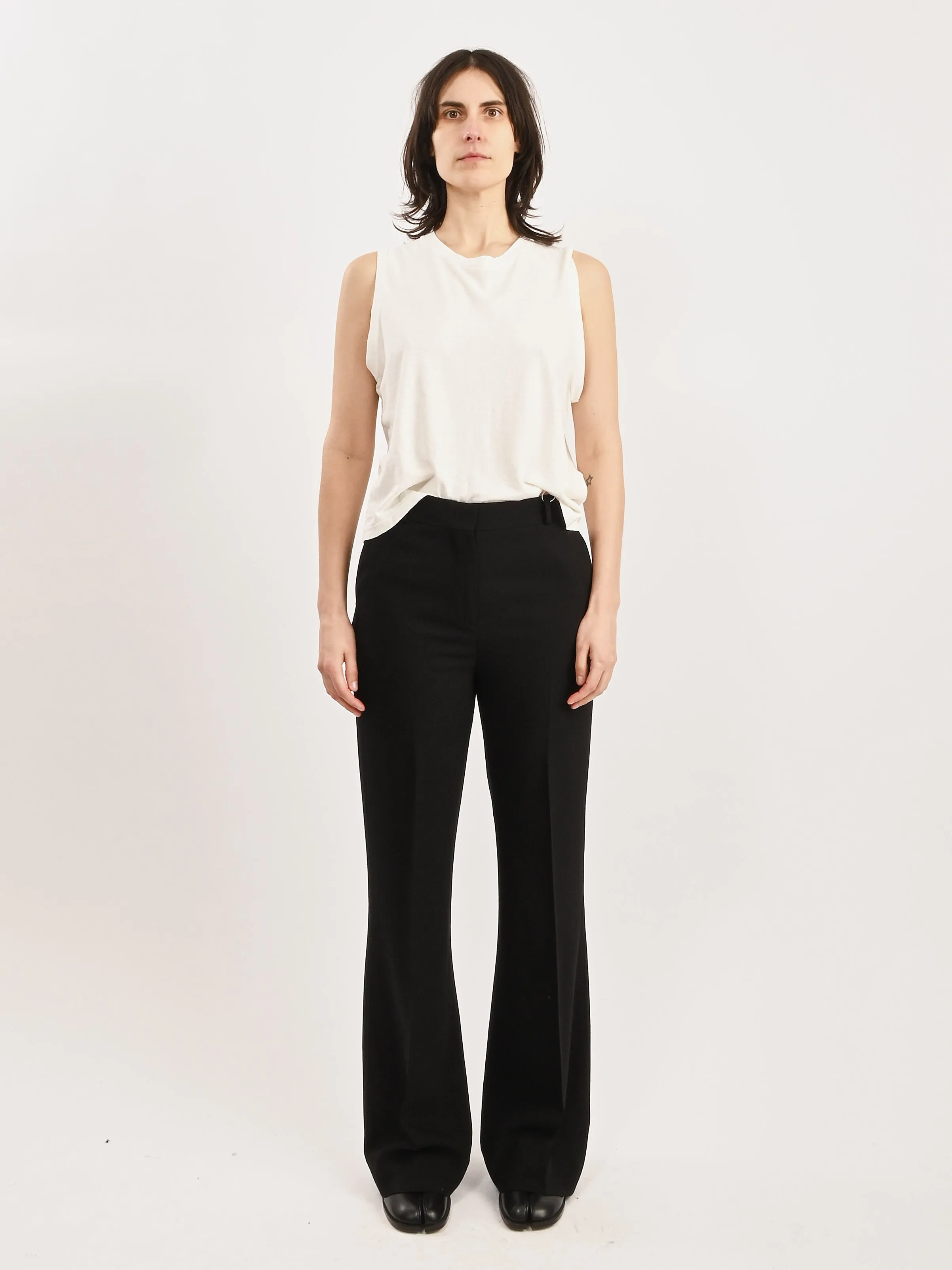 Black Flared Evening Trousers