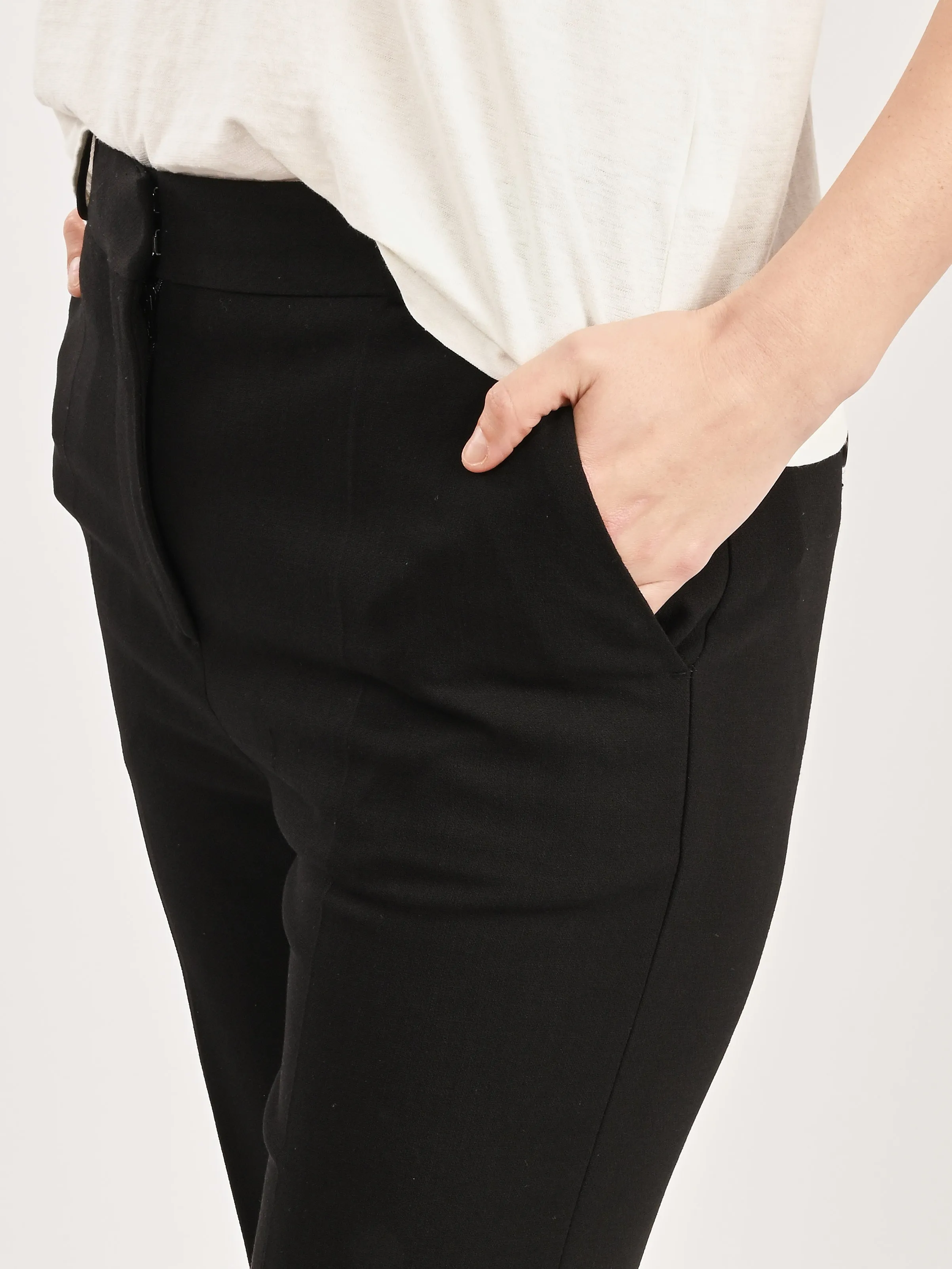 Black Flared Evening Trousers