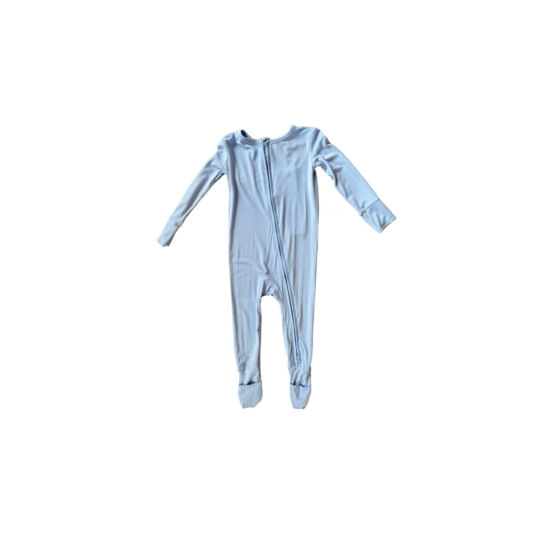 Blue Bamboo Convertible Footie