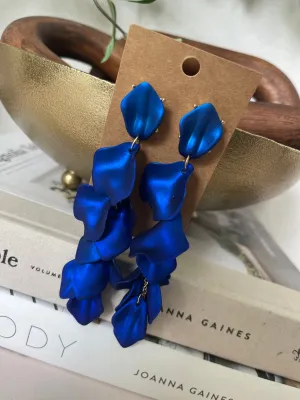 Blue Statement Earrings