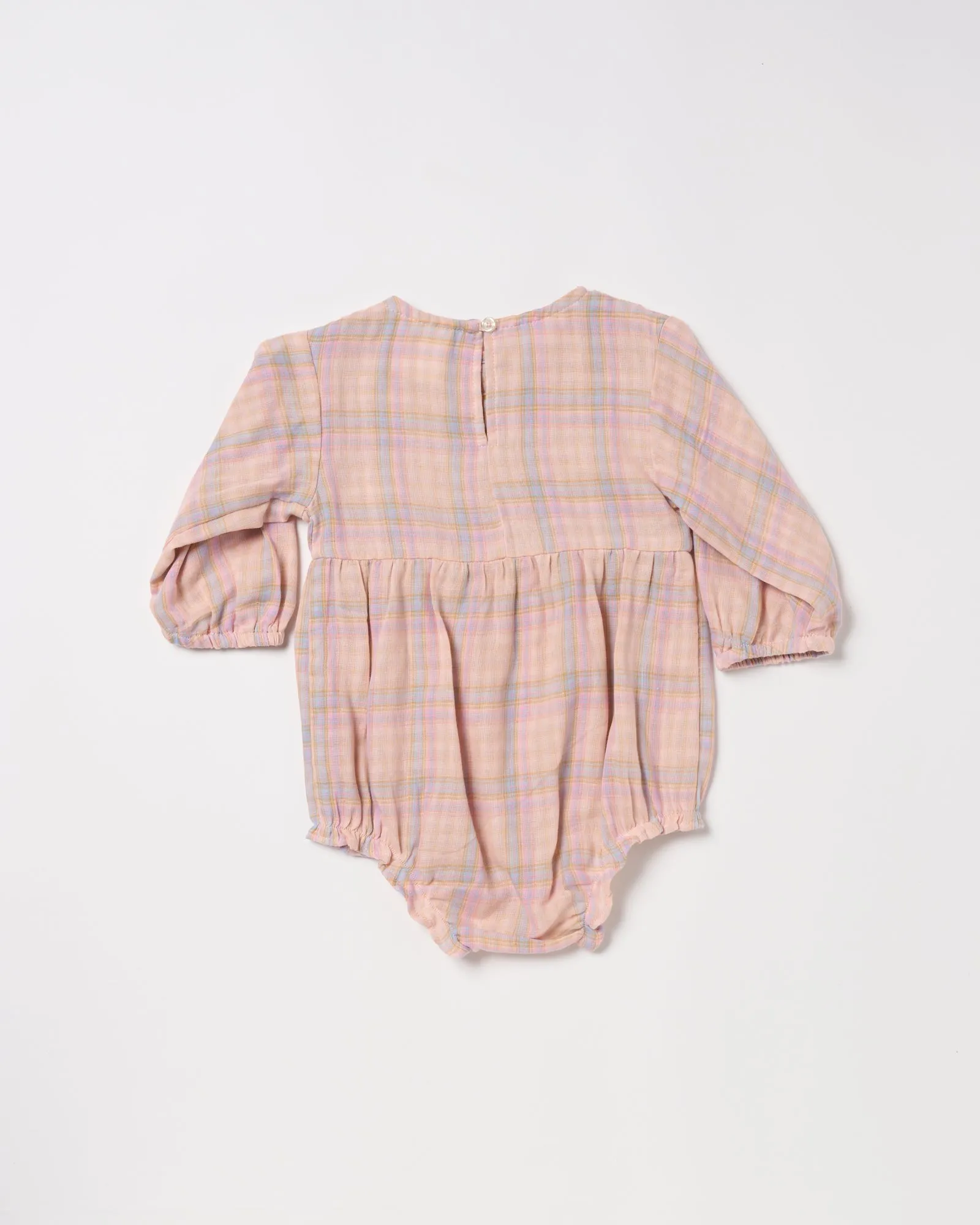 Bluebird Romper - Pink Check