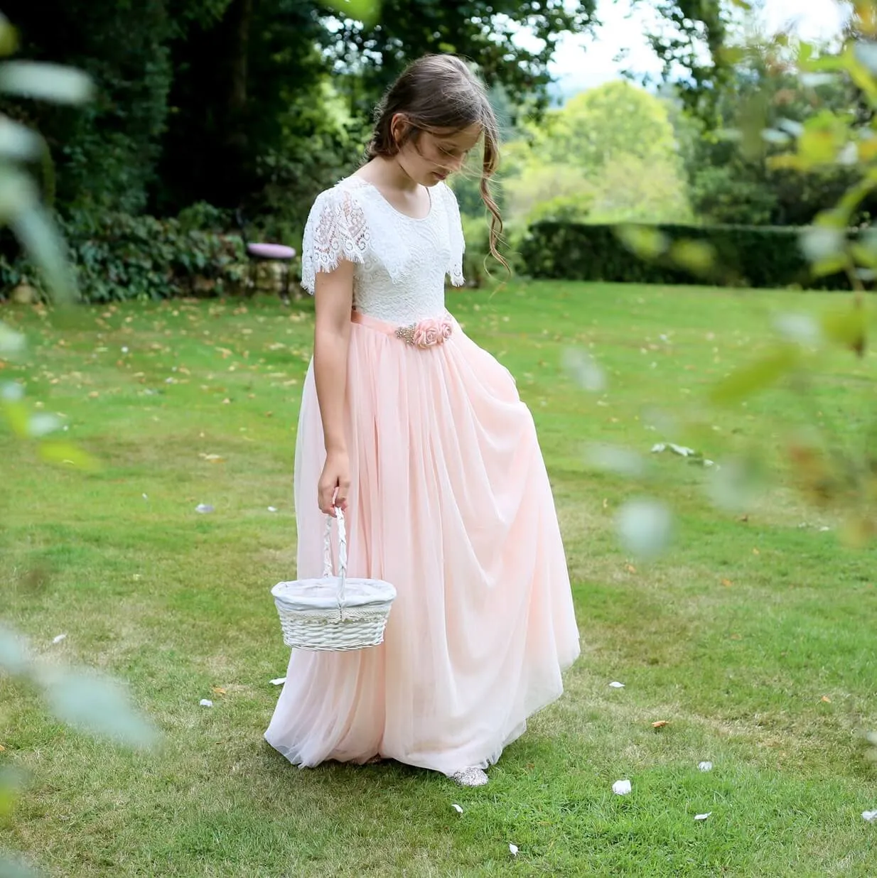 Bohemian Flutter Dress - Blush