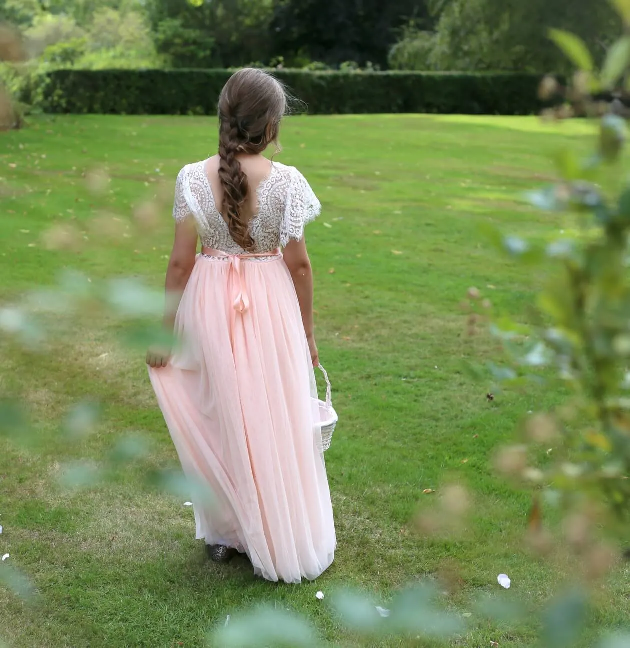 Bohemian Flutter Dress - Blush