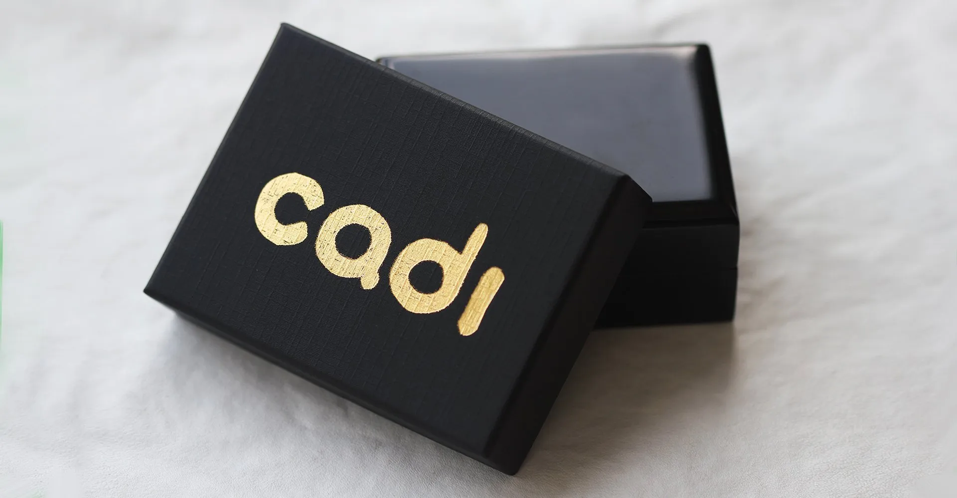 Boxy twins- black and gold cufflinks