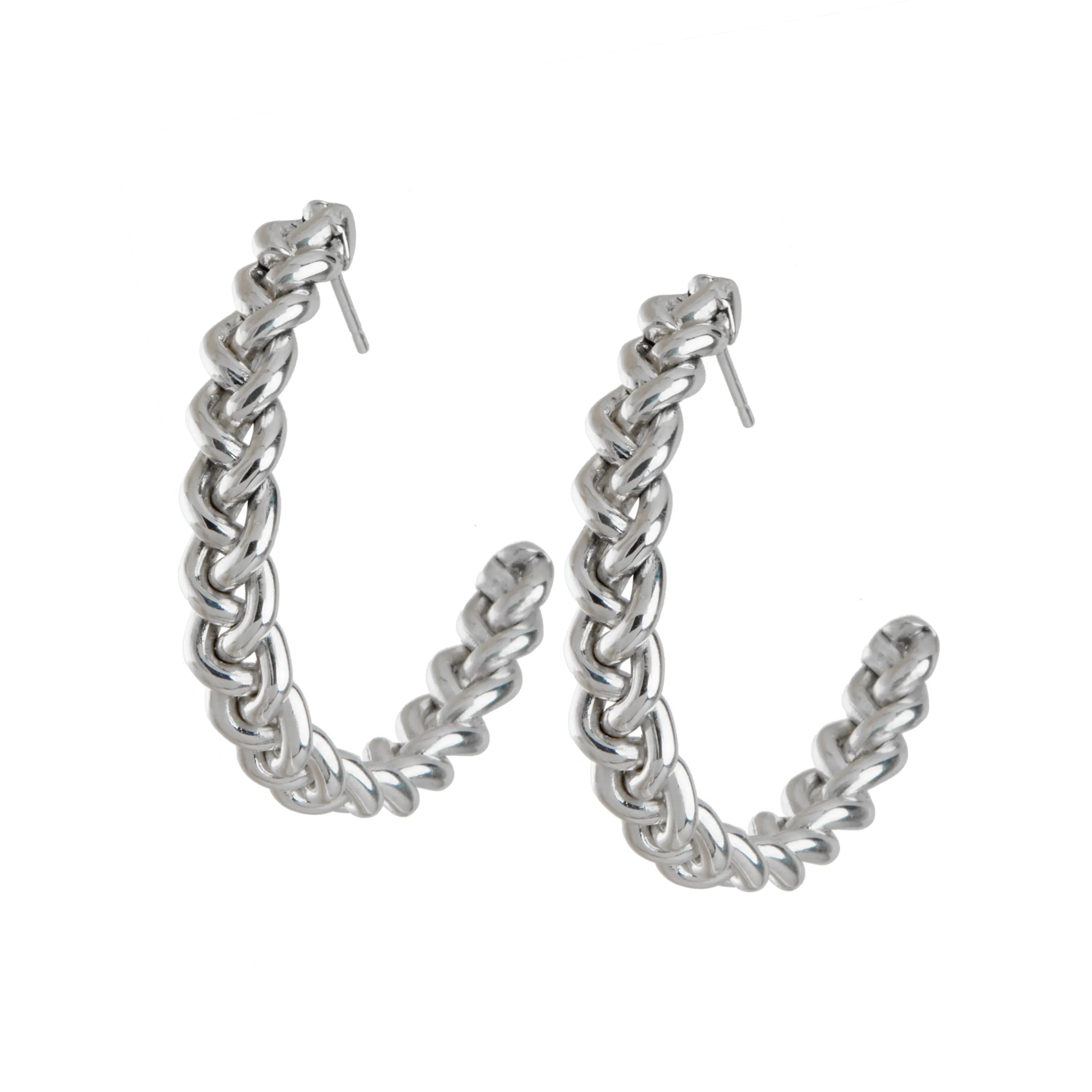 Braided Hoop Earrings