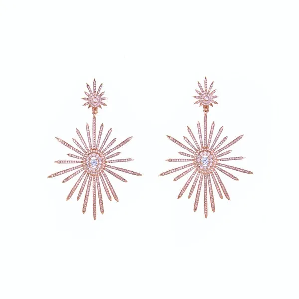Bridal earrings - statement star - Venus by Stephanie Browne