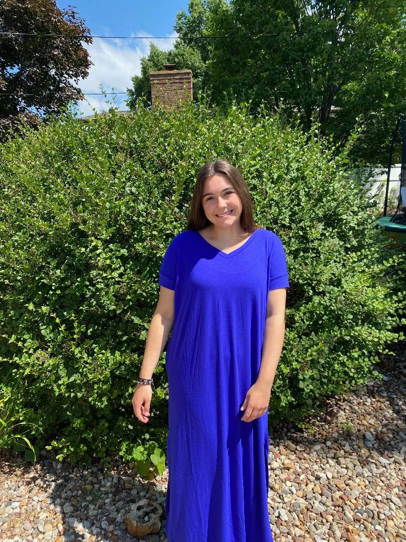 Bright Blue Maxi Dress
