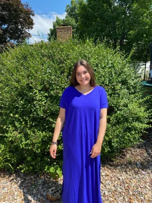 Bright Blue Maxi Dress