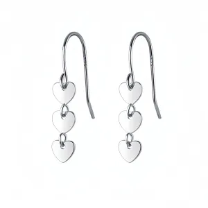 Bright Polish Heart Hook Dangle Earrings-SS040