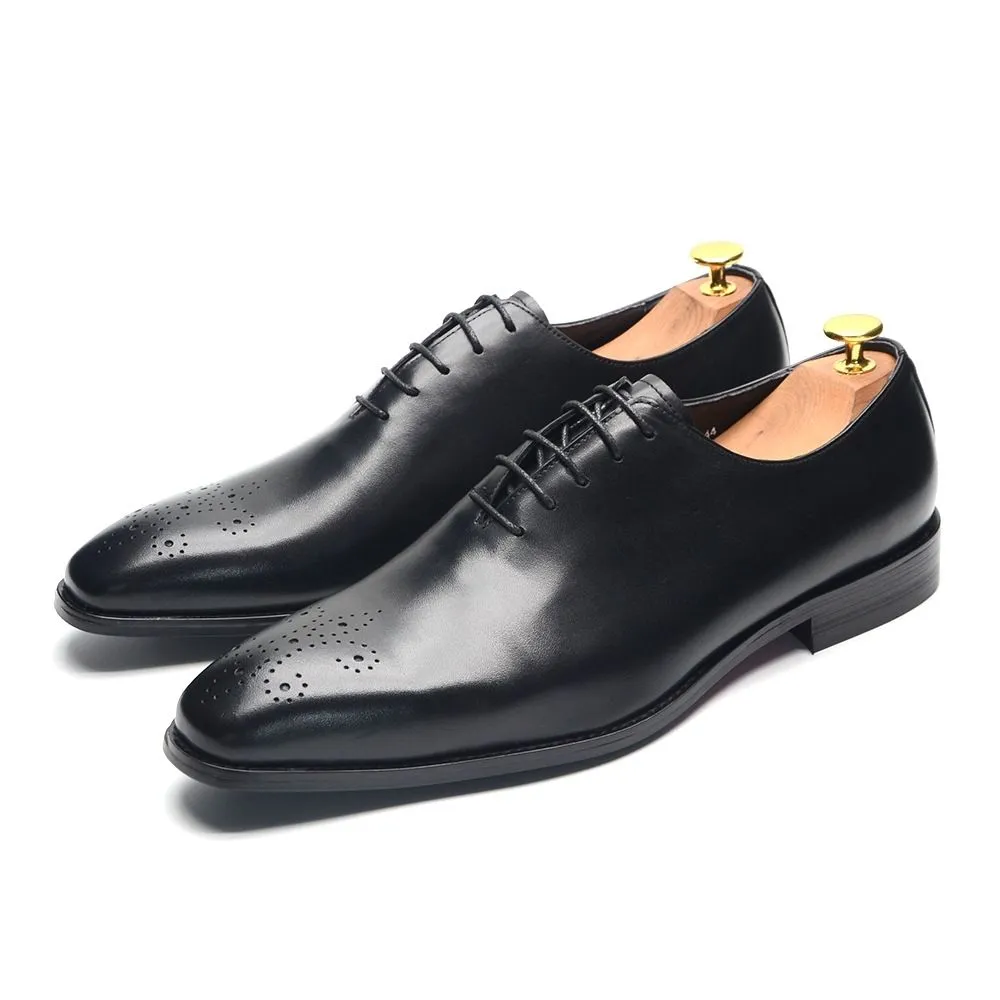 British men's business oxford shoes first layer cowhide dress leather shoes