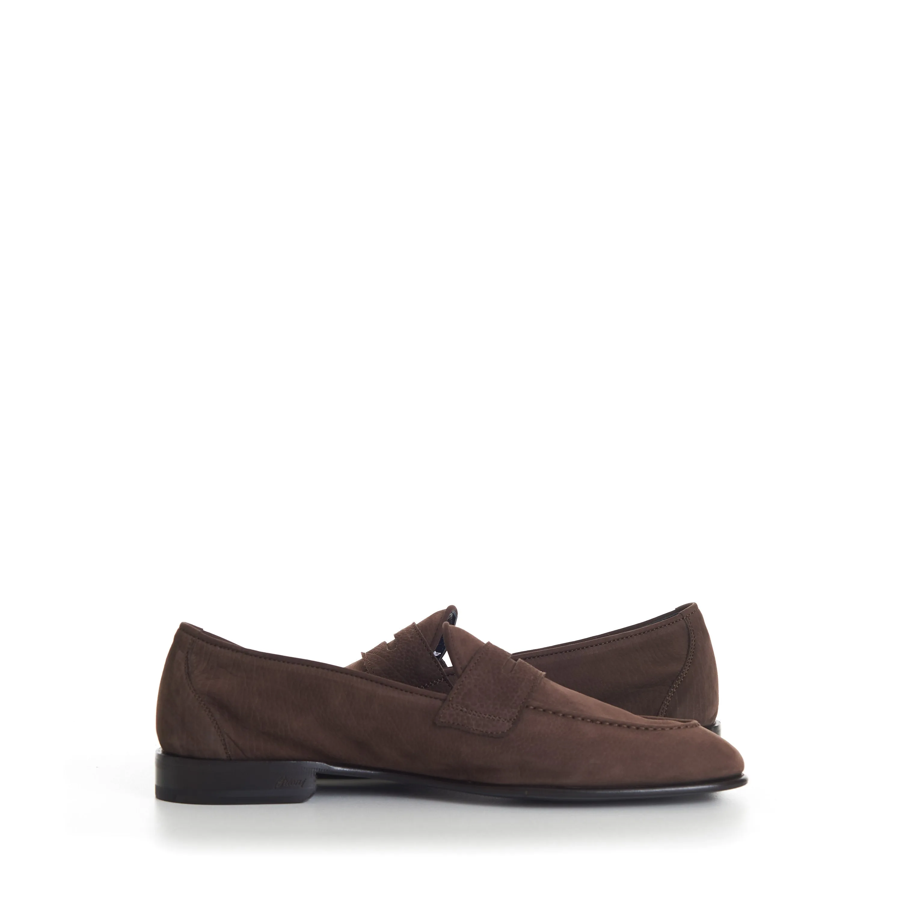 Brown Suede 'Appia' Penny Loafer