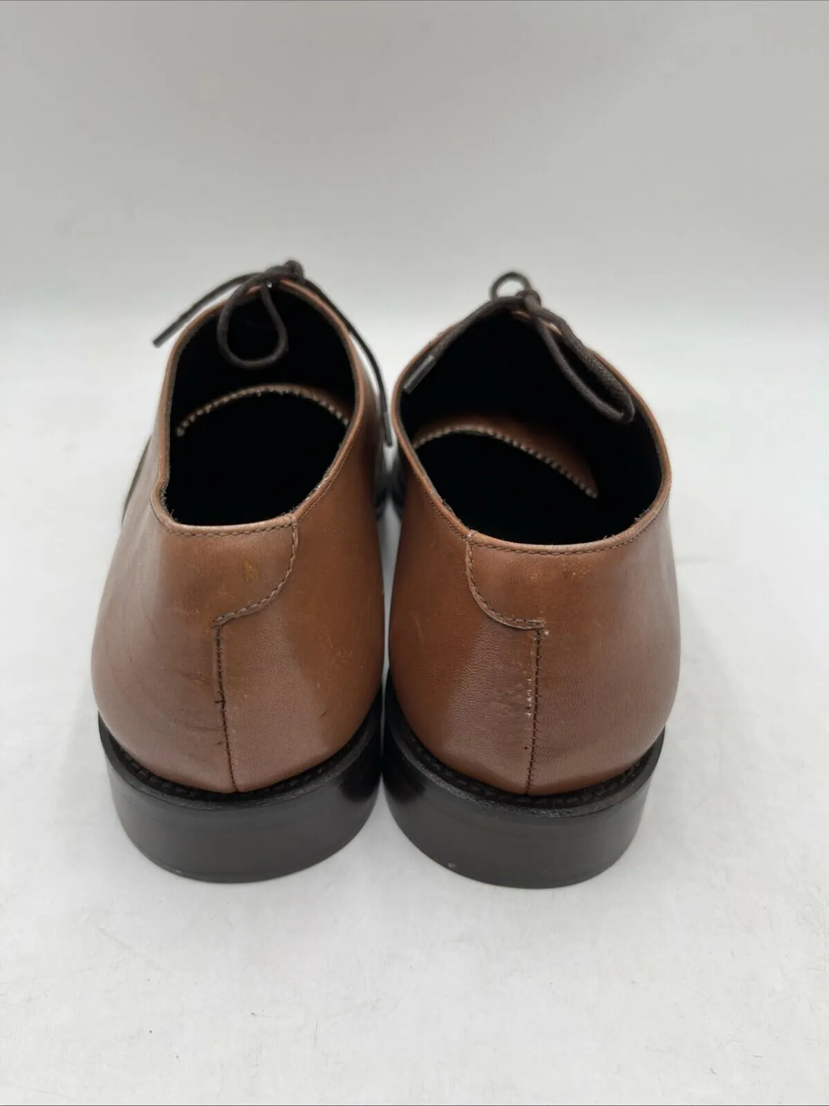Bruno Magli DOMASCO Brown Leather Lace Up Cap Toe Oxfords Men’s Size 9.5M - Very Good