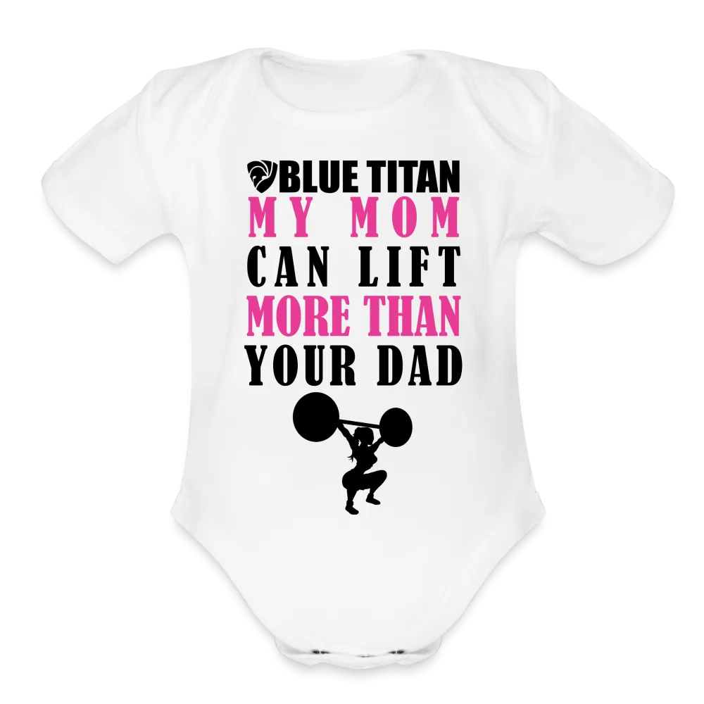 BT My Mom Outlifts Your Dad Onesie
