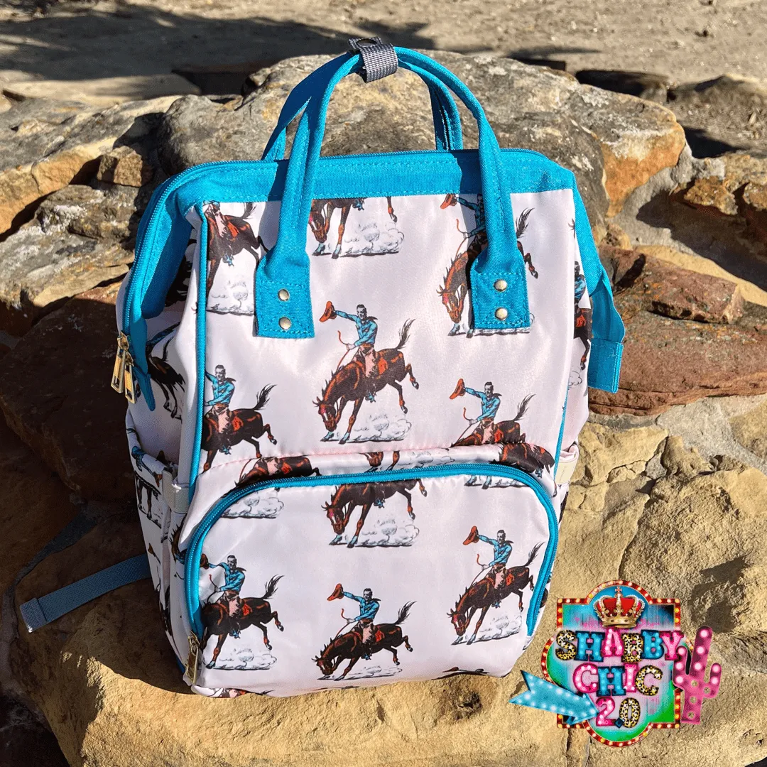 Bucking Bronc Diaper Bag Backpack
