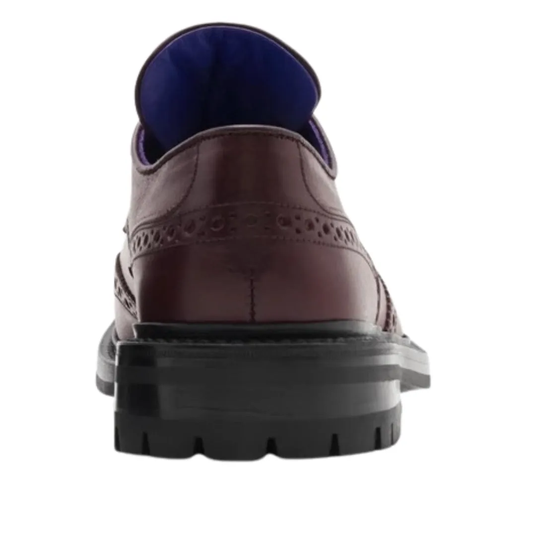 Burberry 8075770 Burberry X Trickers Devon Brogues In Aubergine Aubergine Brown Devon Shoe Male