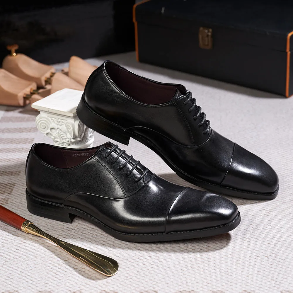 Business Dress Oxford Shoes Men's British Classic Leather Shoes