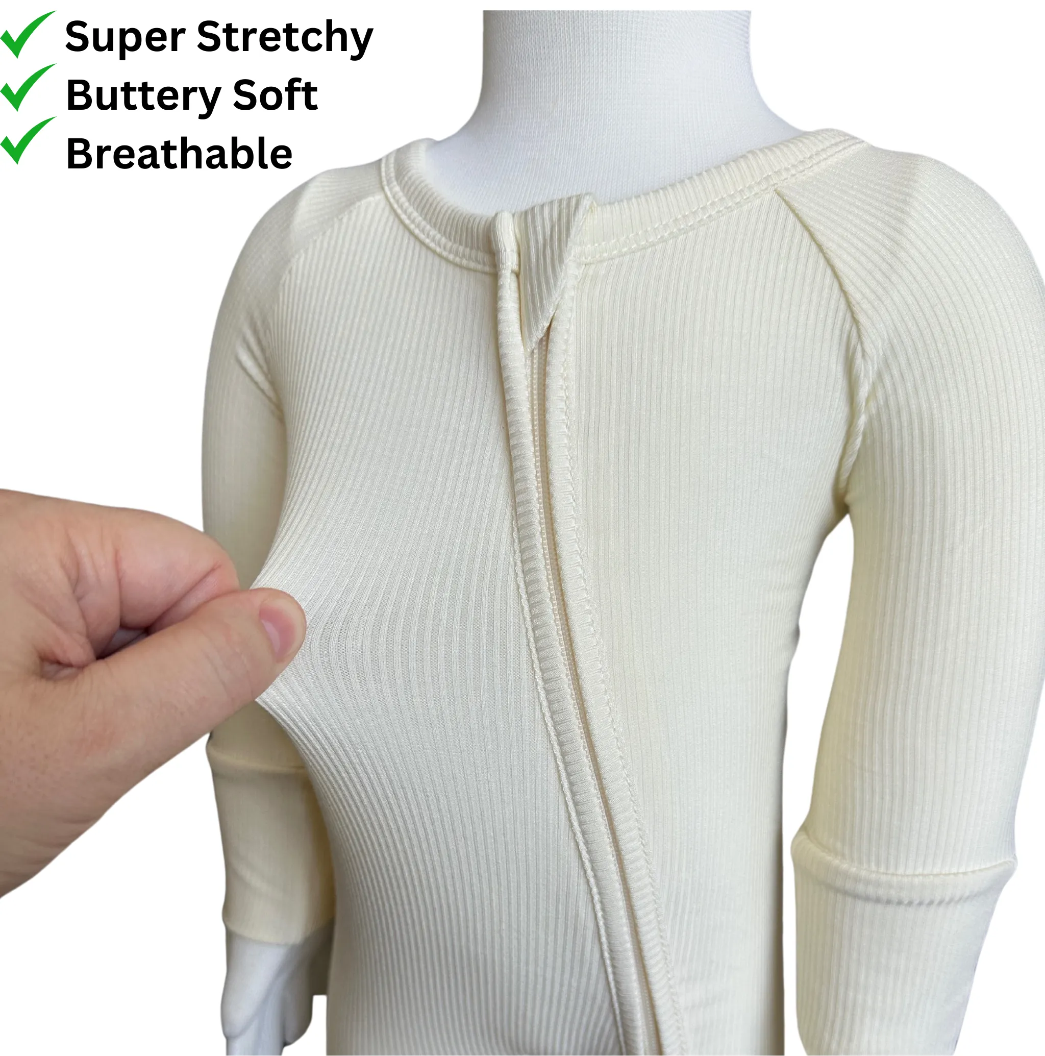 Buttercream Ribbed QuickZip