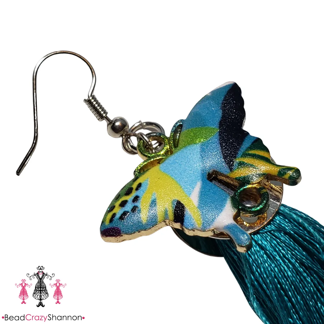 Butterfly Tassel Earrings