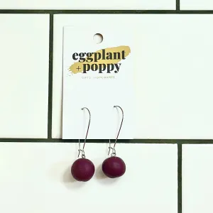 Candy Drop Earrings - Burgundy