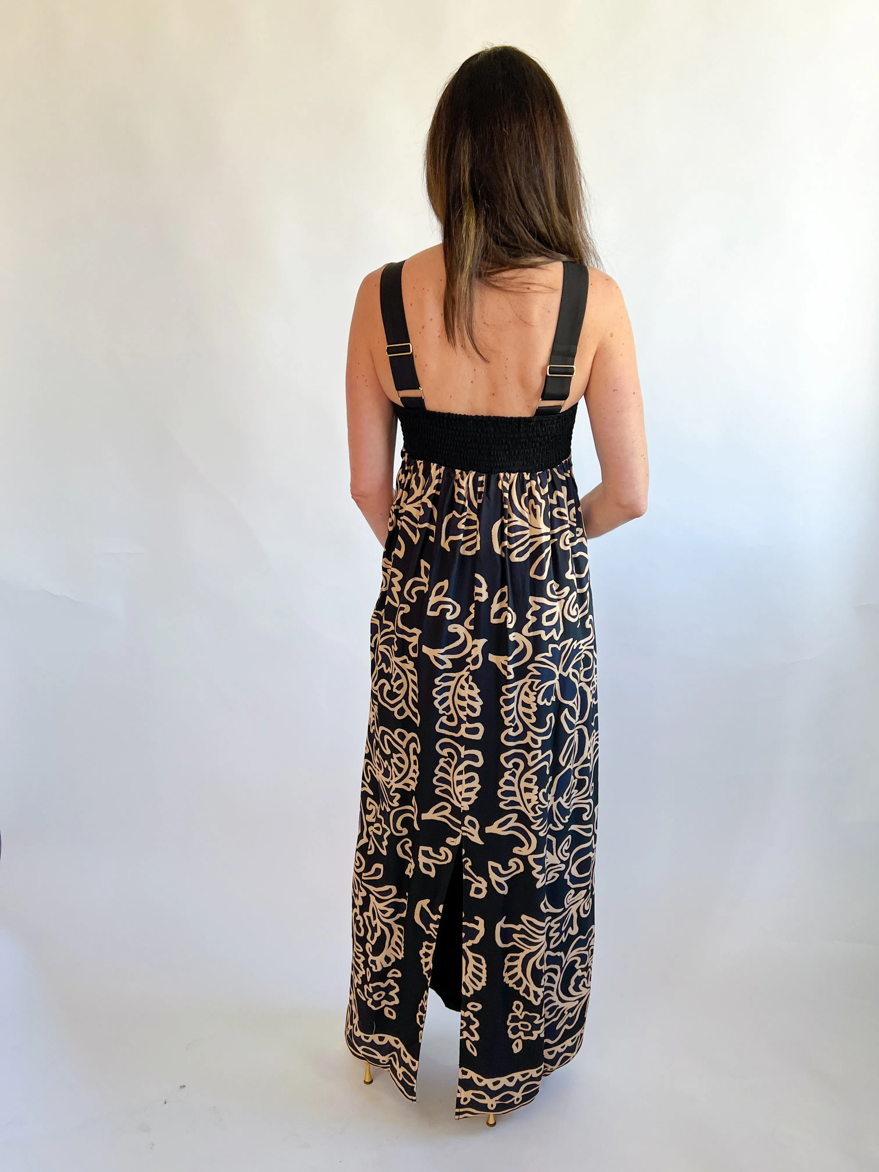 Carini Medallion Print Maxi Dress