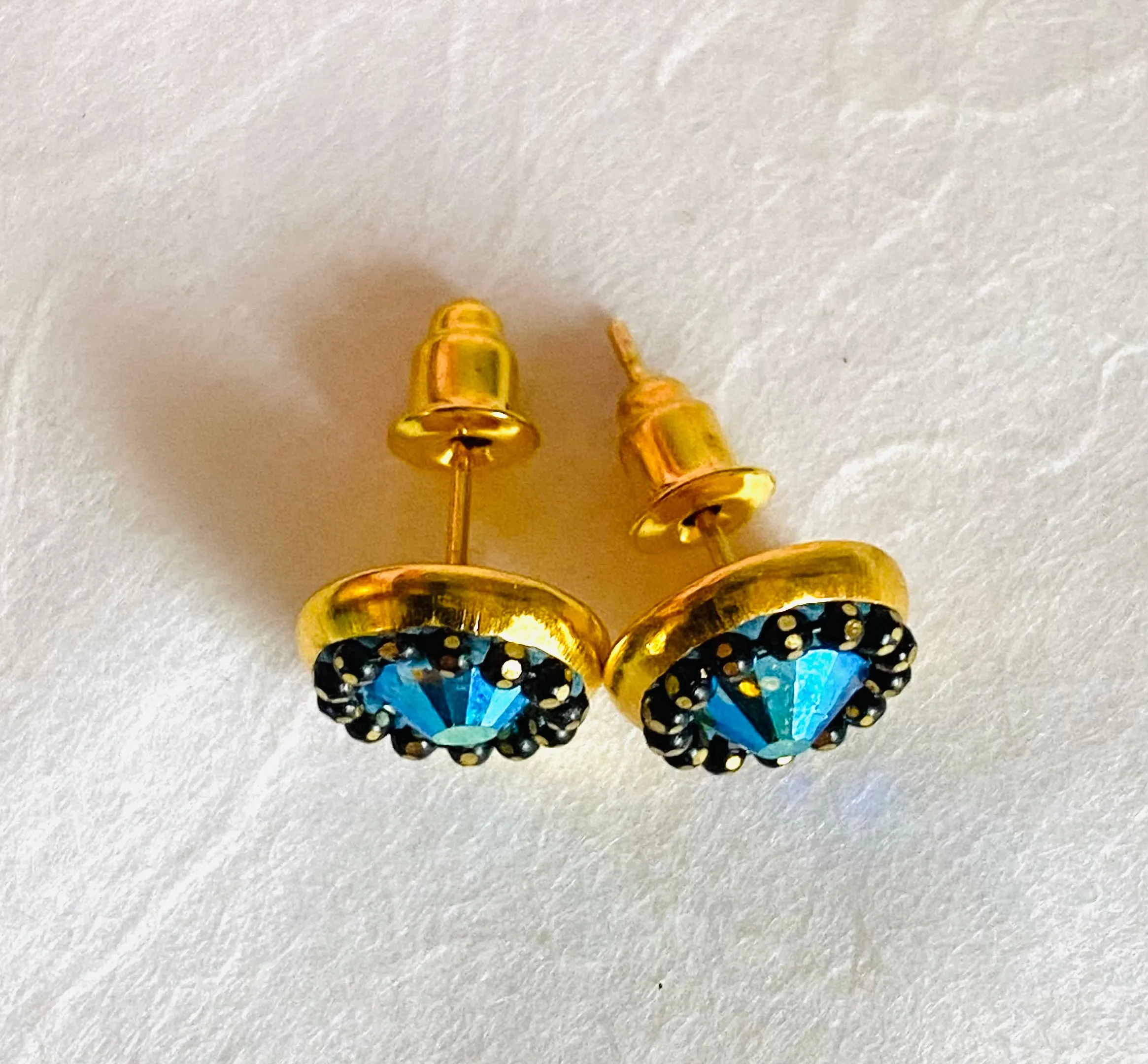 Chain and Crystal Studs/Sprkle Studs,GP Stud Earrings