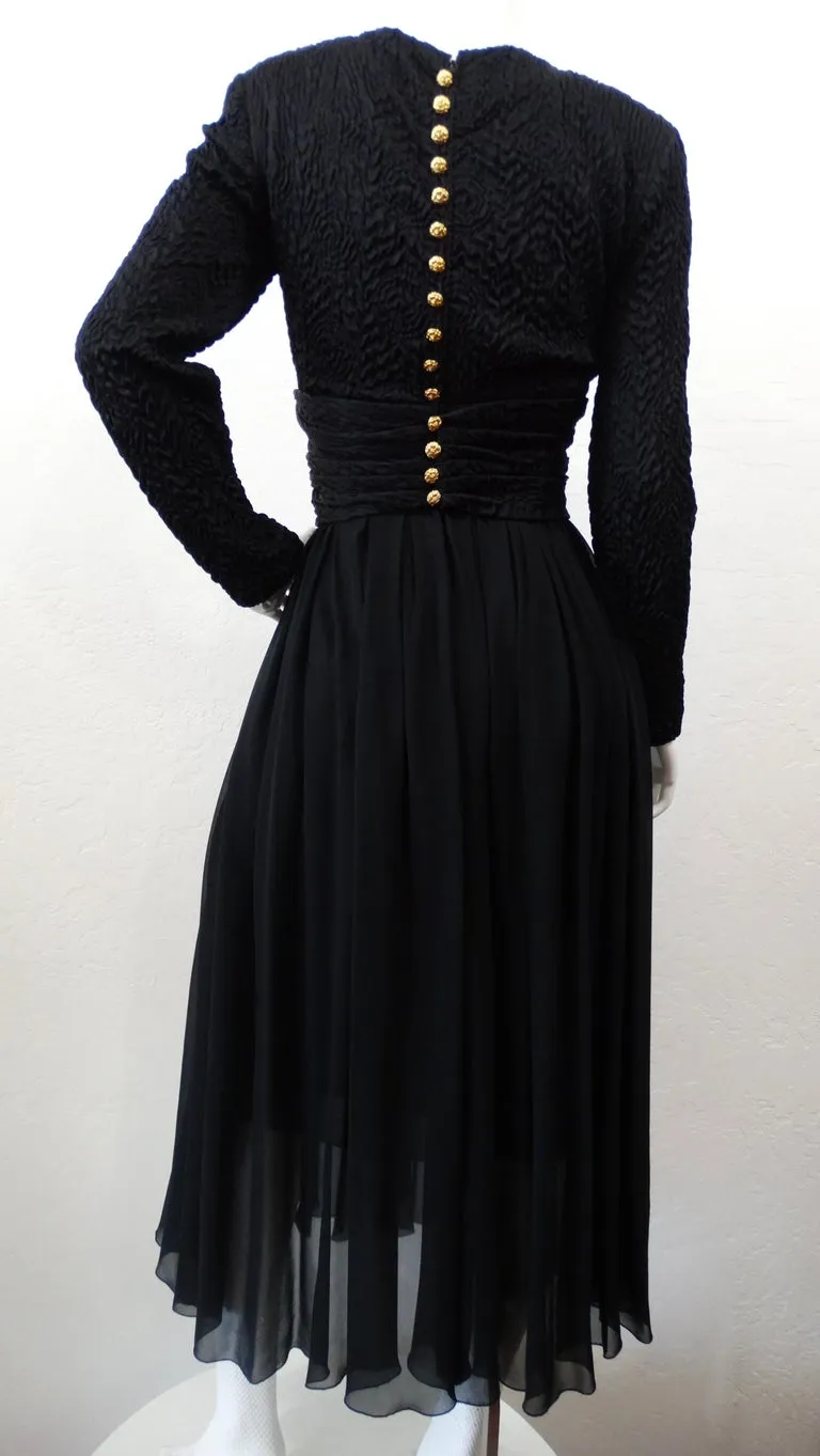 Chanel Boutique Black Evening Dress