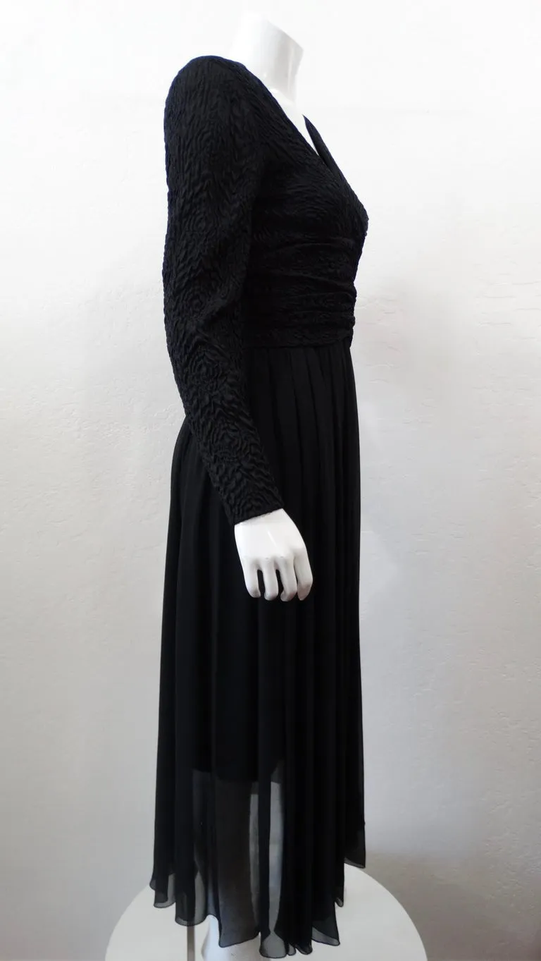 Chanel Boutique Black Evening Dress
