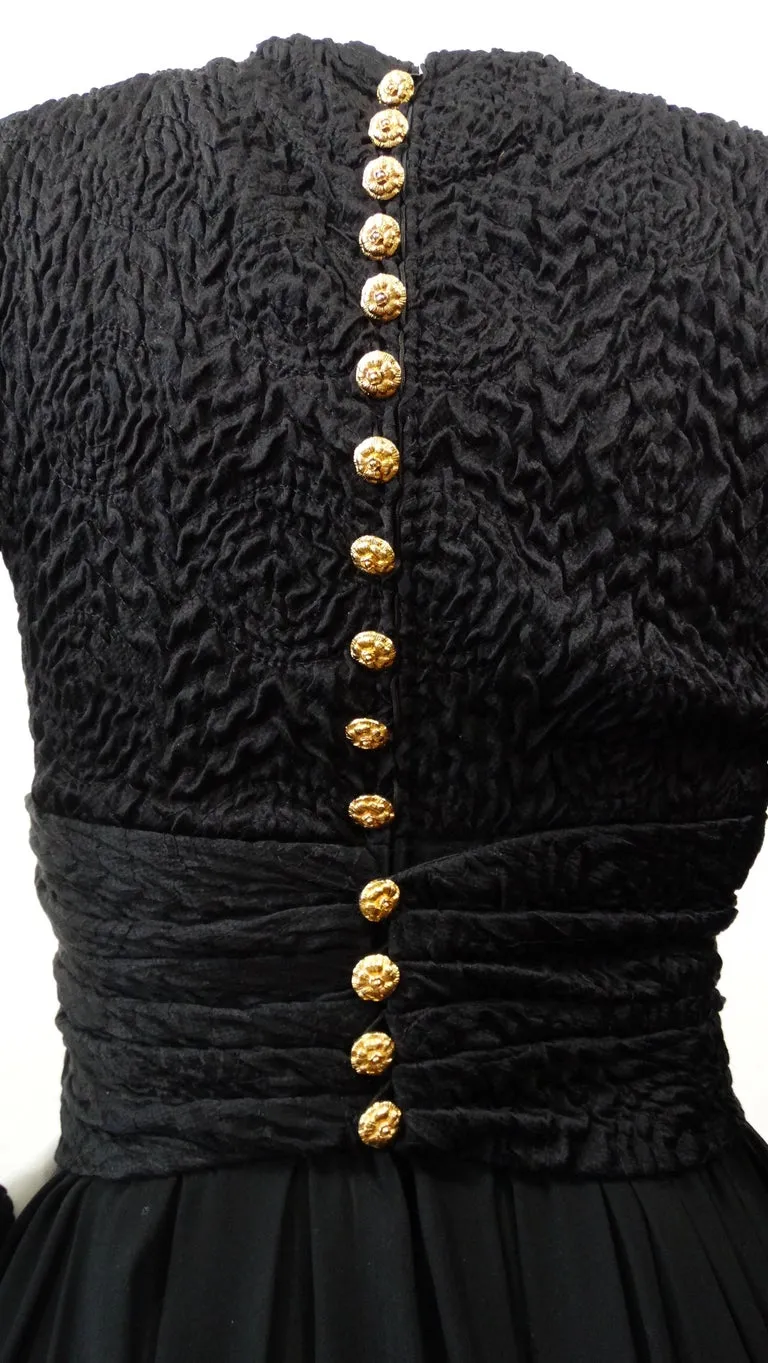 Chanel Boutique Black Evening Dress