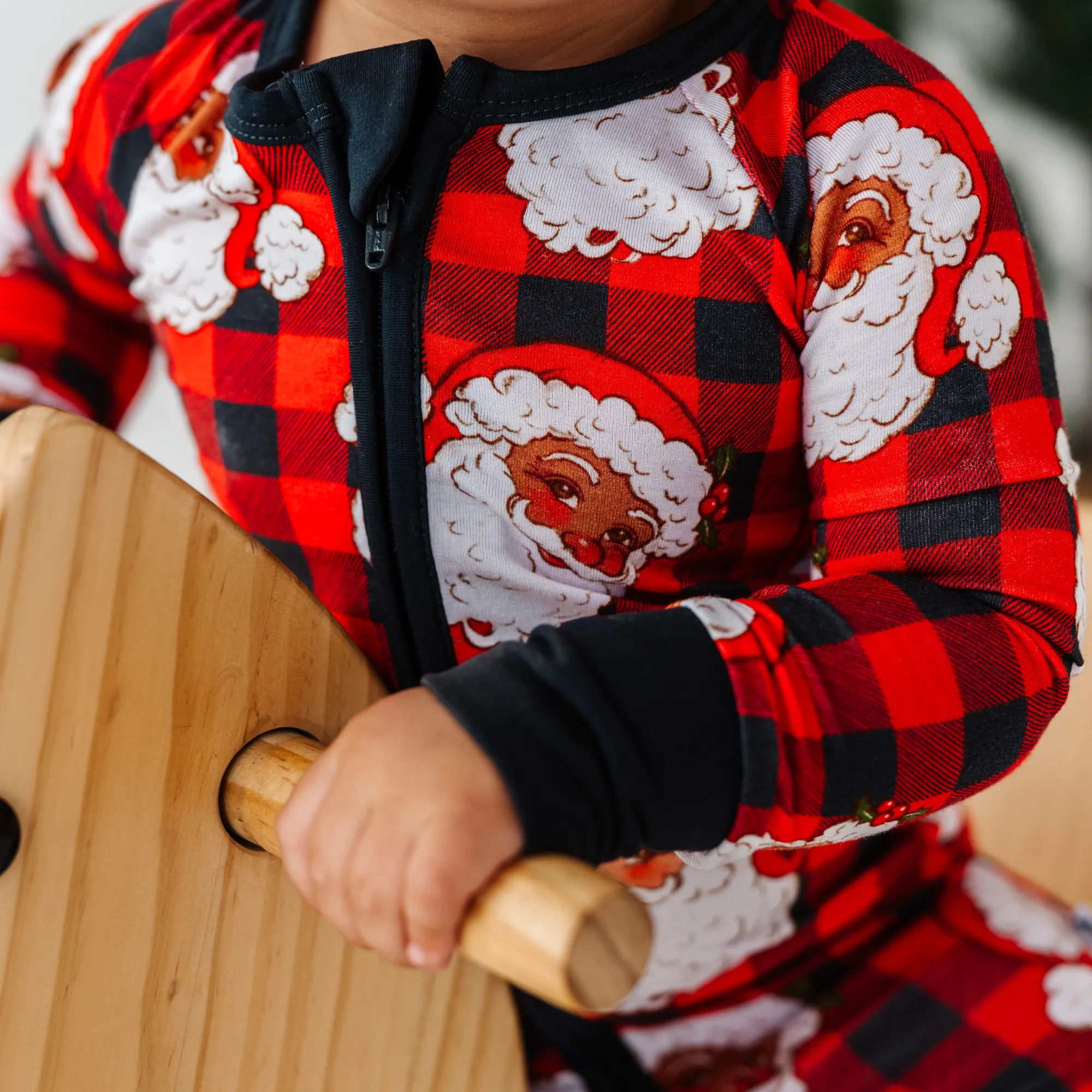 Checking It Twice Bamboo Convertible Footies