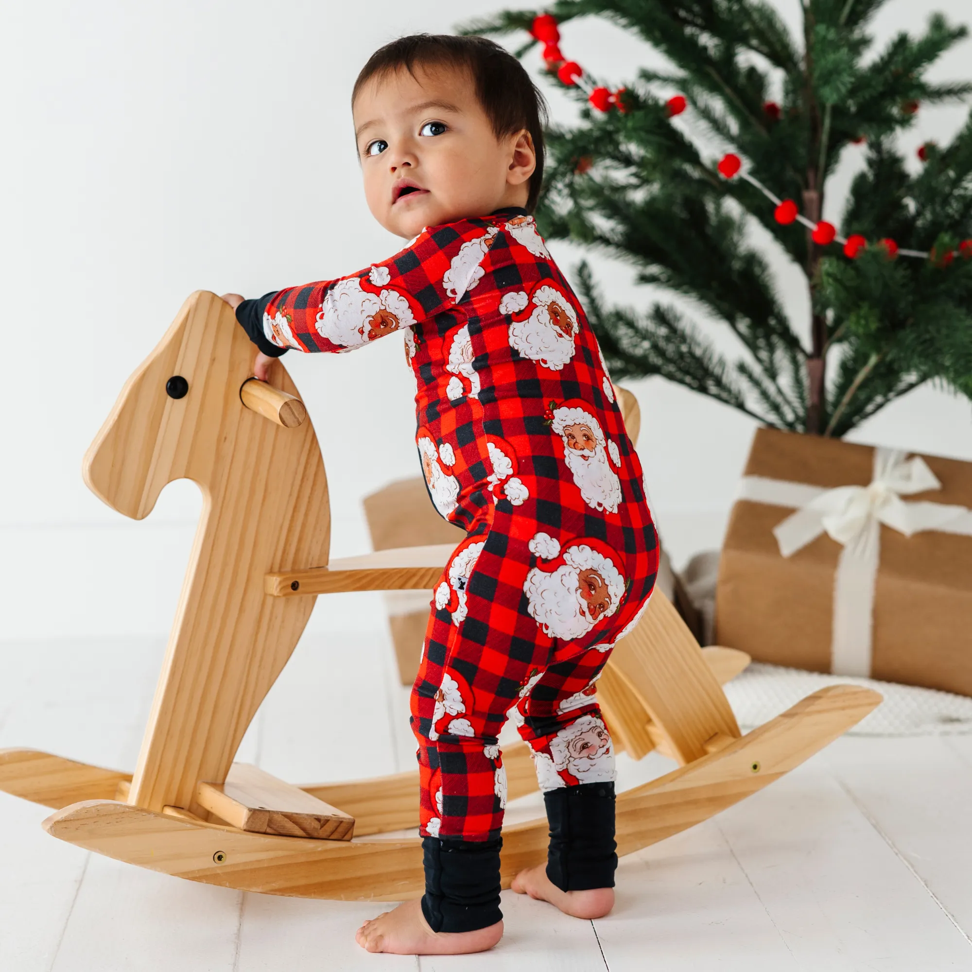 Checking It Twice Bamboo Convertible Footies