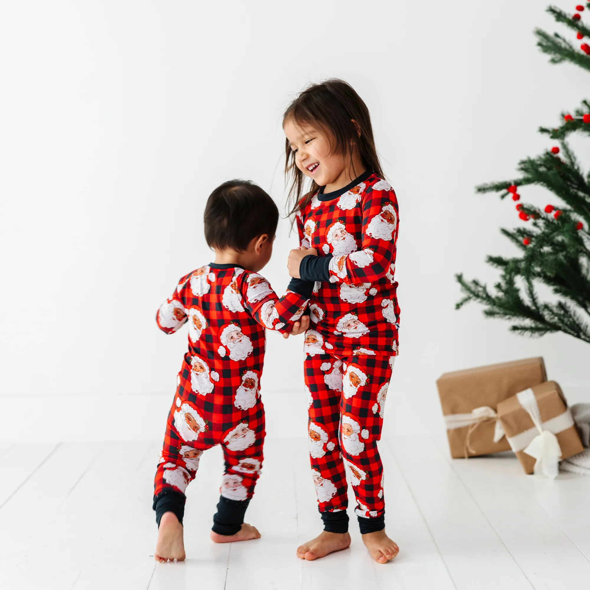 Checking It Twice Bamboo Convertible Footies
