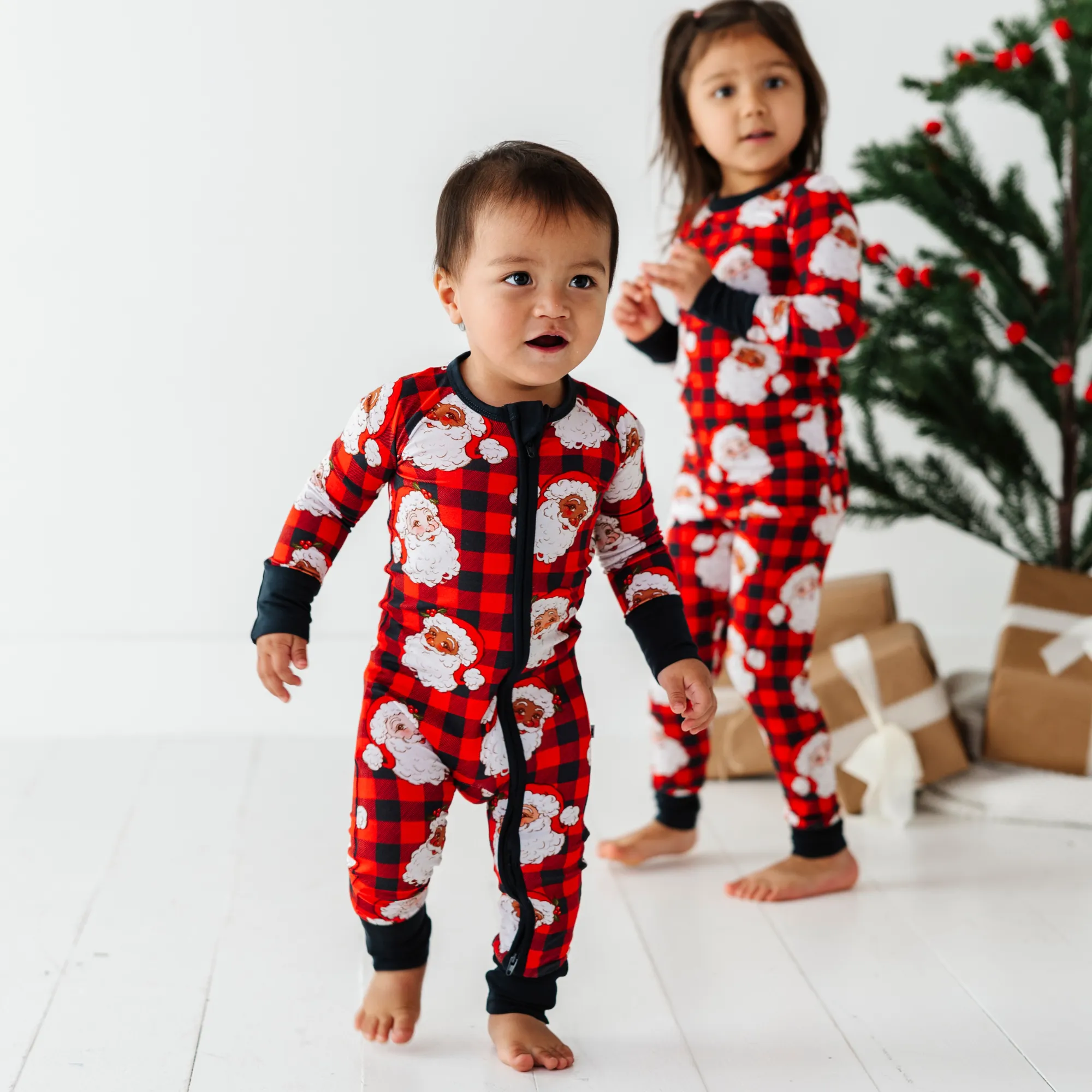 Checking It Twice Bamboo Convertible Footies
