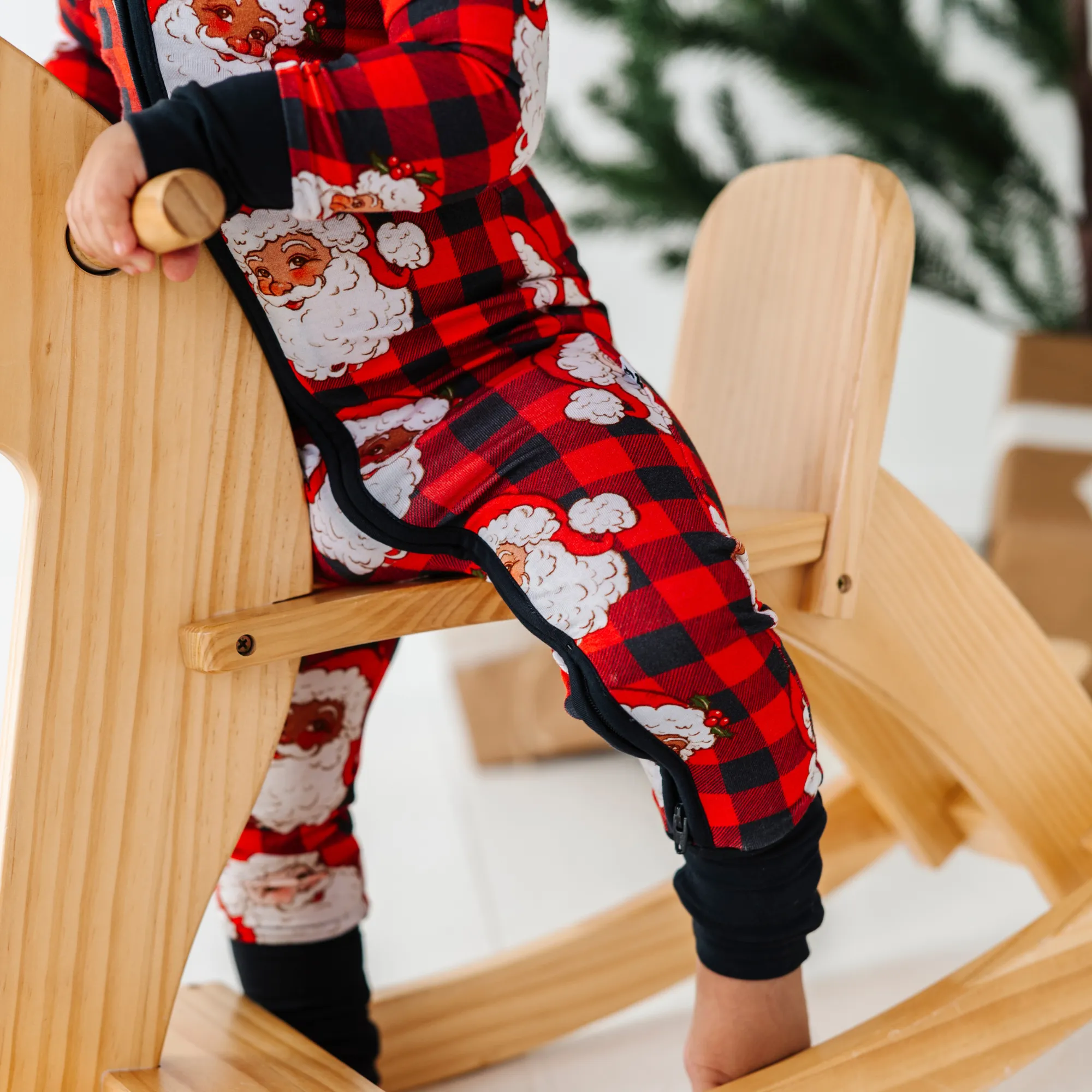 Checking It Twice Bamboo Convertible Footies