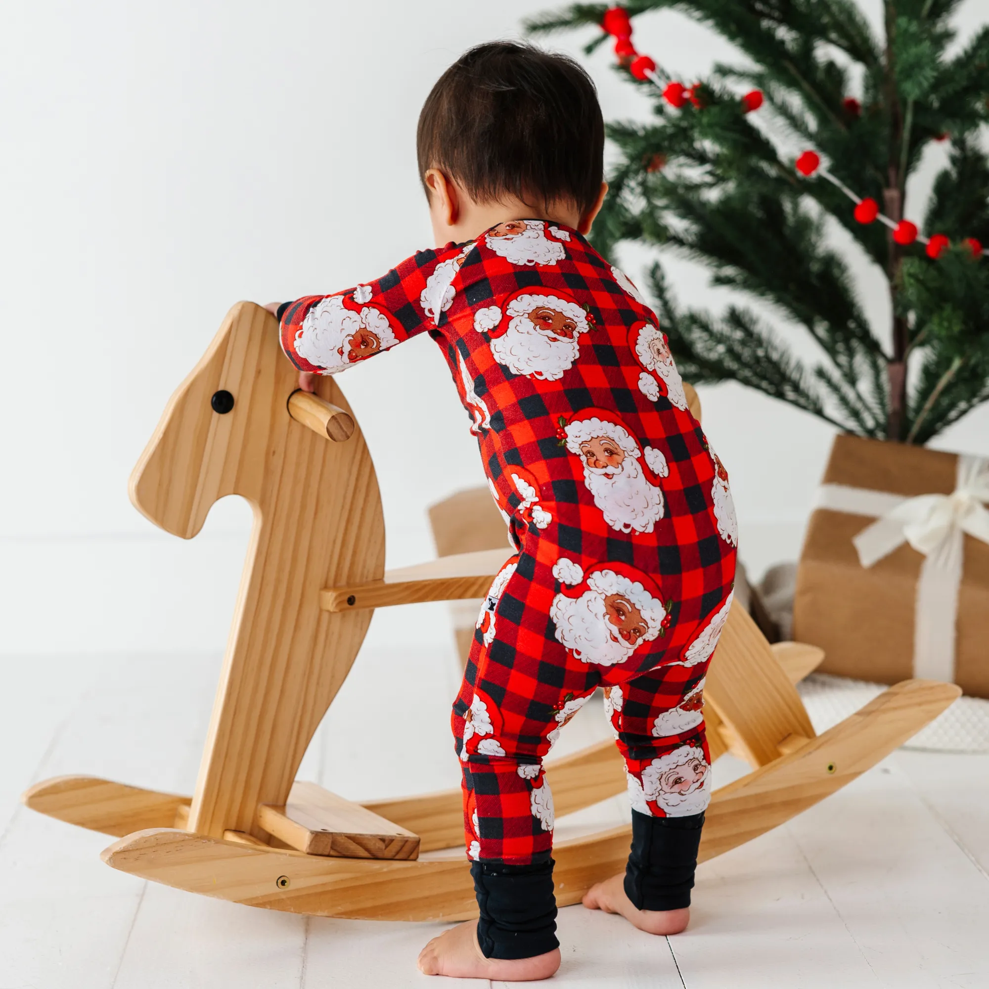 Checking It Twice Bamboo Convertible Footies