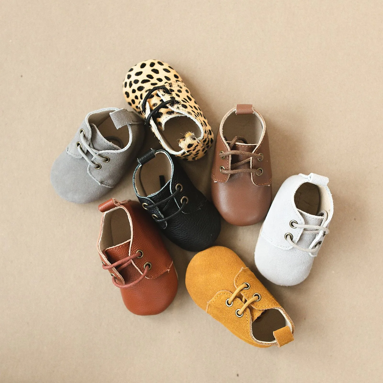Cheetah - Oxford - US Size 1-4 - Soft Sole