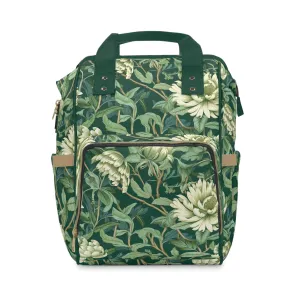 Chinoiserie Diaper Backpack - Elegant & Practical Baby Bag with Traditional Asian Motifs, Perfect for Stylish Parents