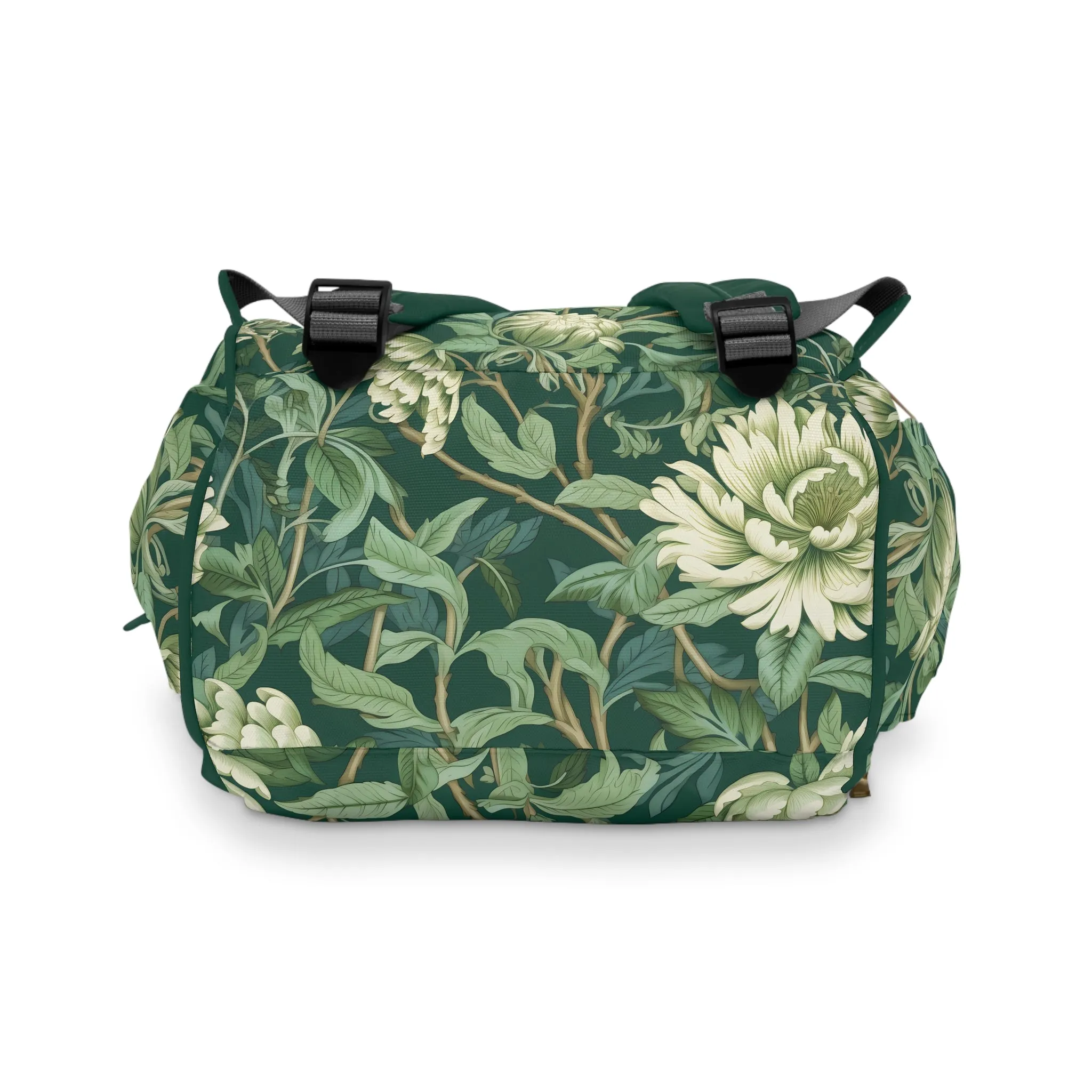 Chinoiserie Diaper Backpack - Elegant & Practical Baby Bag with Traditional Asian Motifs, Perfect for Stylish Parents