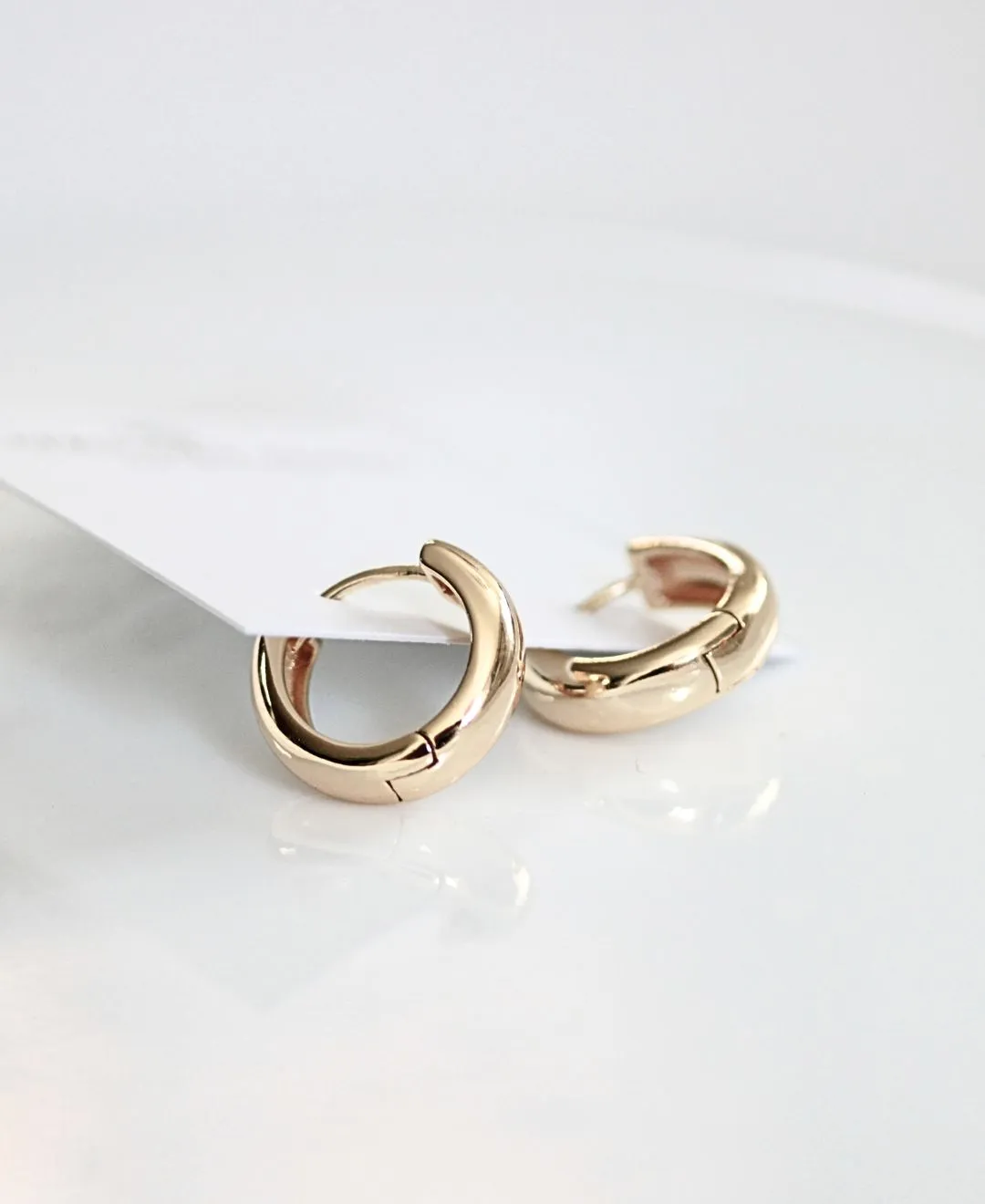 Chunky Gold Hoop Earrings