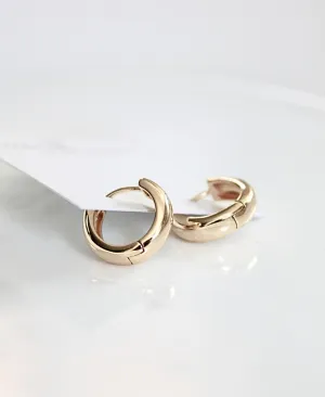 Chunky Gold Hoop Earrings