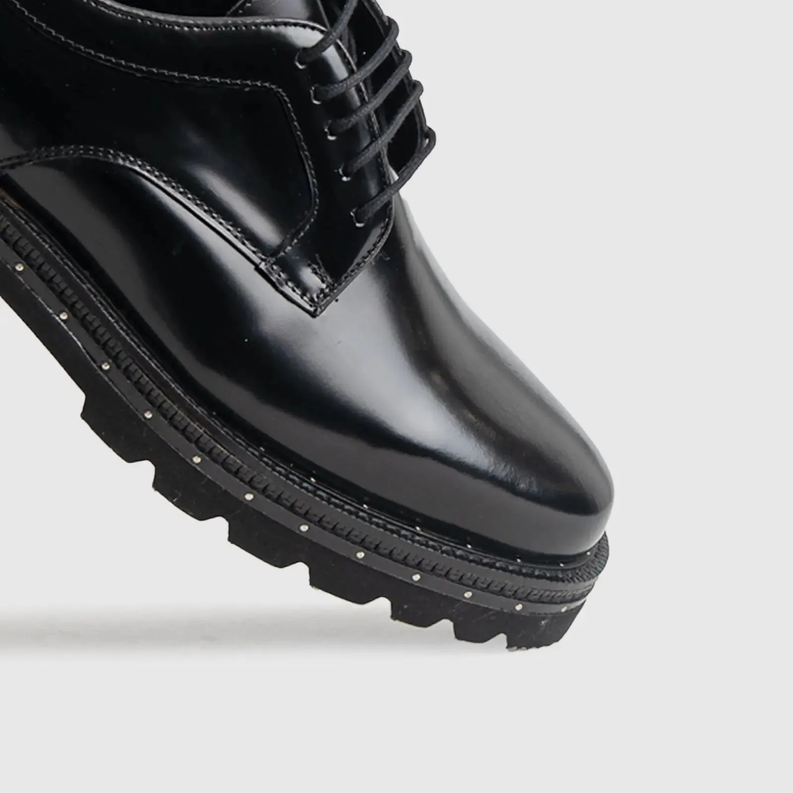 Chunky Sole Dress Oxfords Black 4537