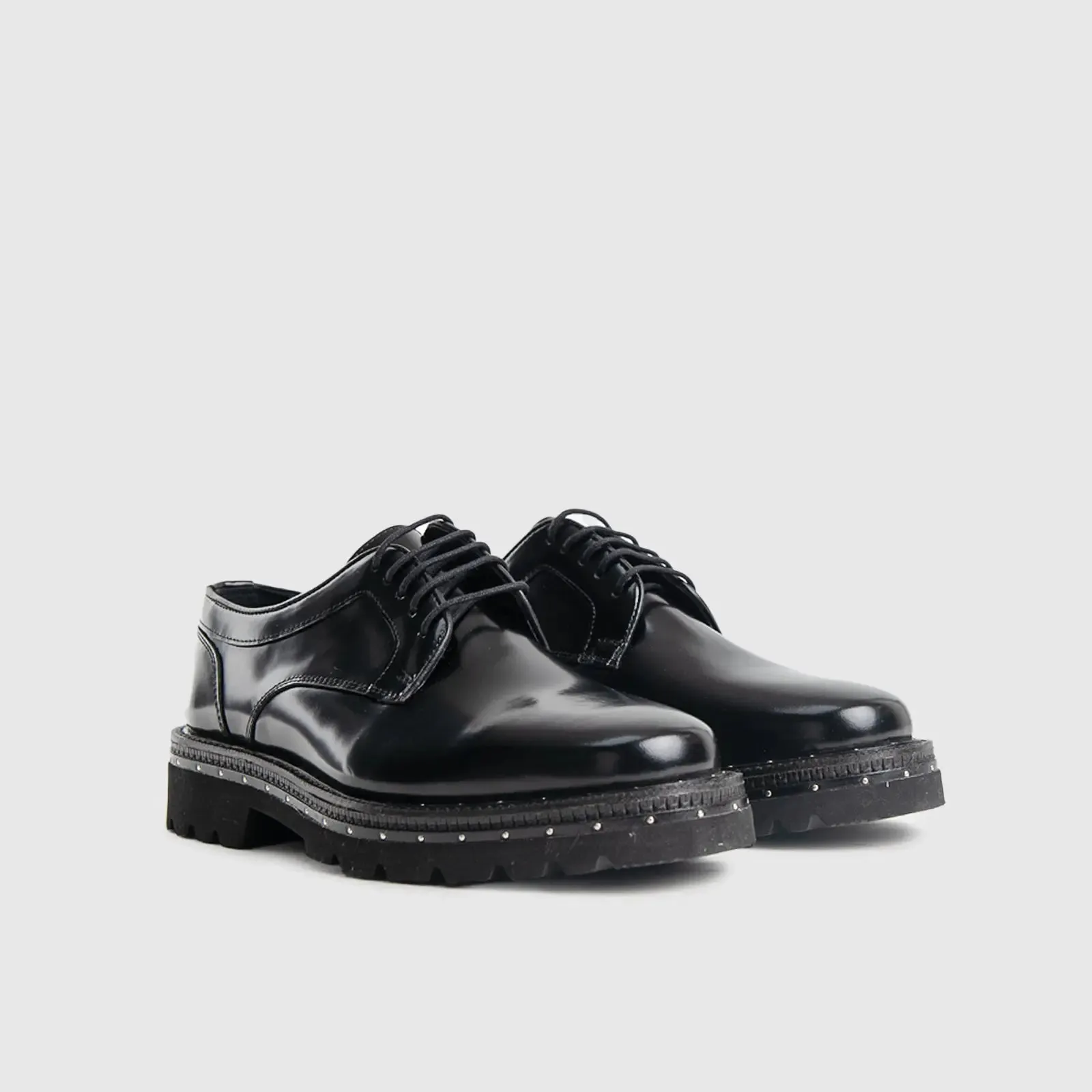 Chunky Sole Dress Oxfords Black 4537