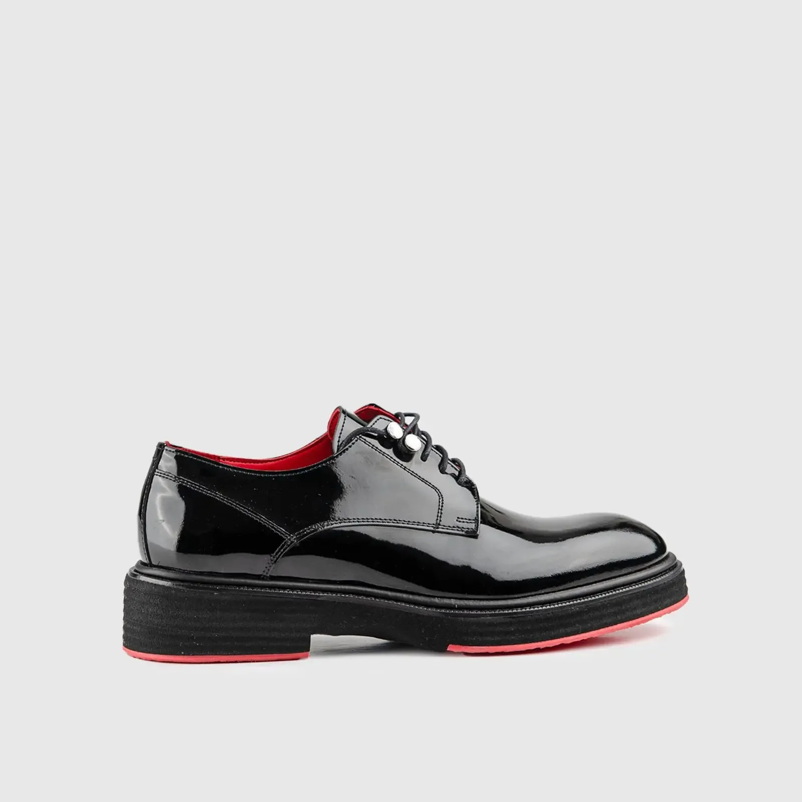 Chunky Sole Dress Oxfords Black Patent 0234/1