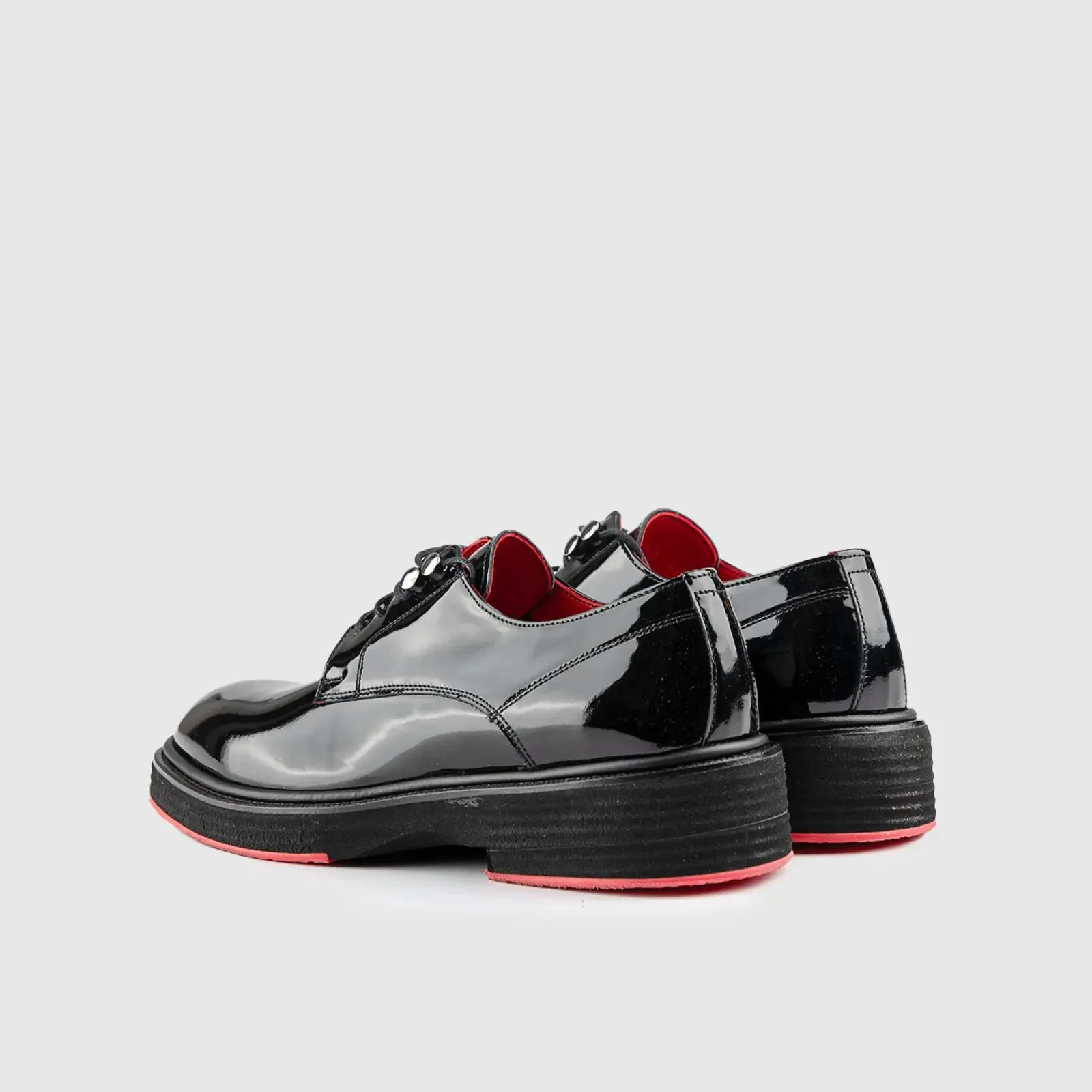 Chunky Sole Dress Oxfords Black Patent 0234/1