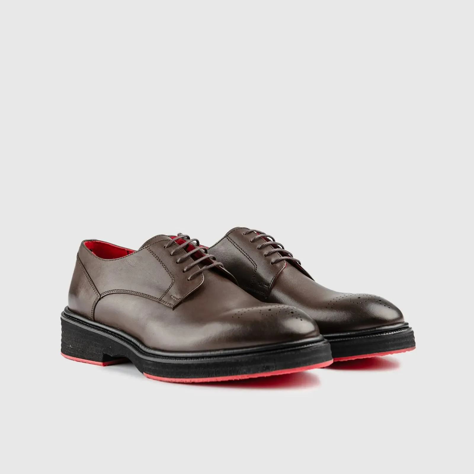 Chunky Sole Dress Oxfords Brown 0234/3