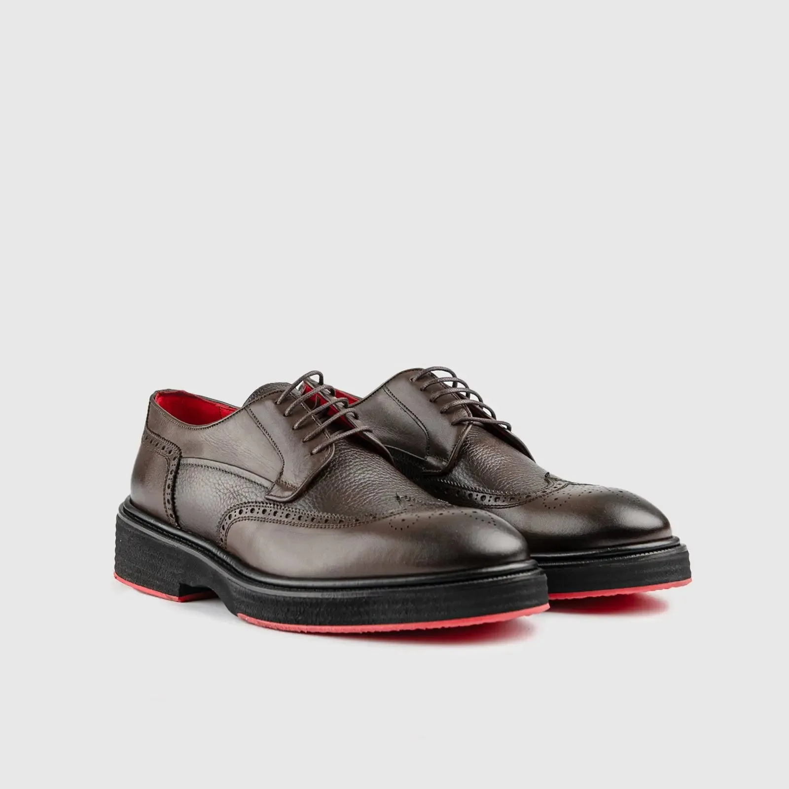 Chunky Sole Dress Oxfords Brown 0380