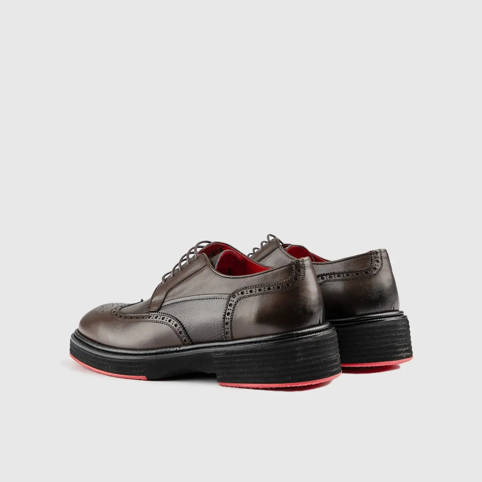 Chunky Sole Dress Oxfords Brown 0380